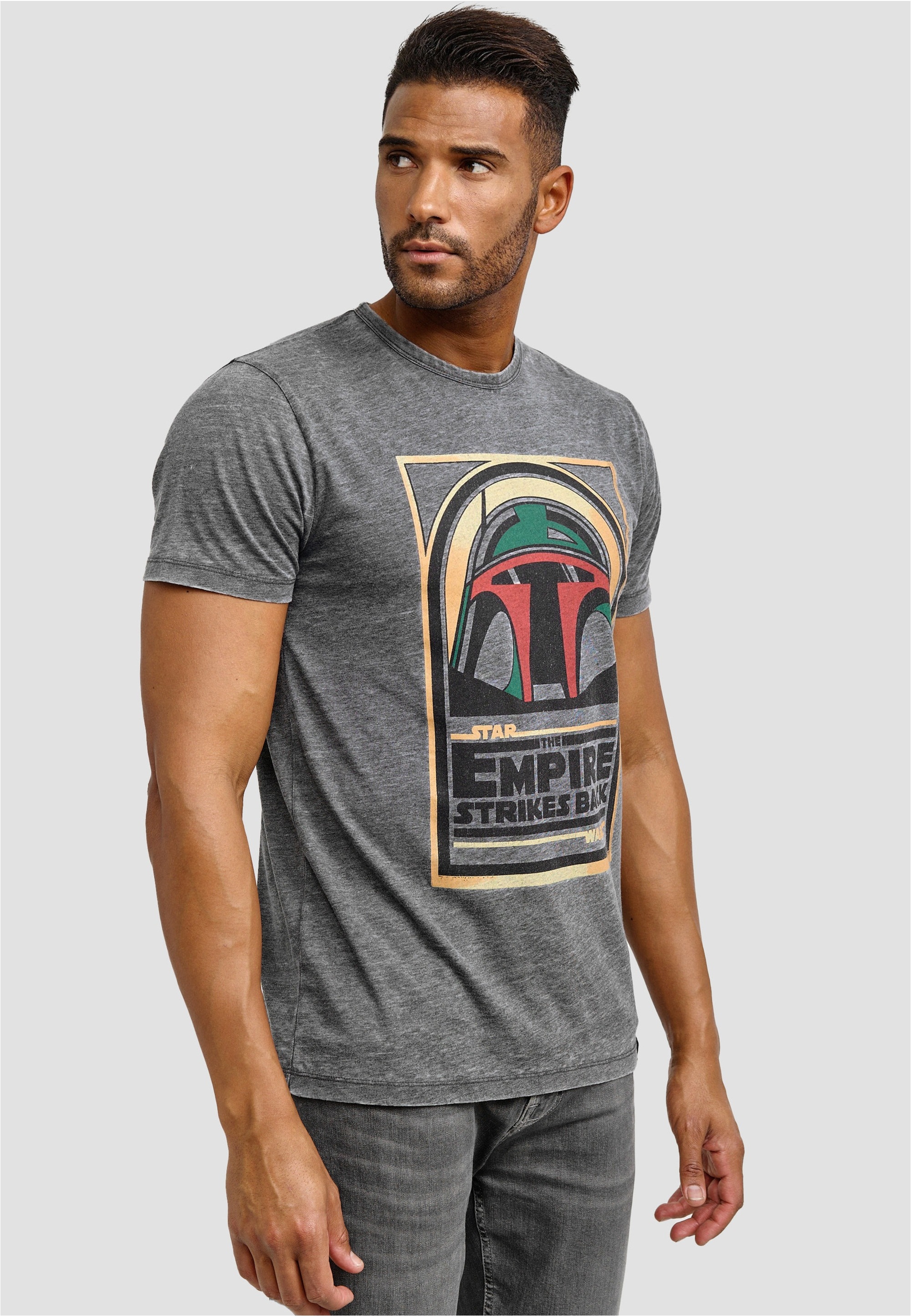Recovered T-Shirt »Star Wars Boba Fett Empire Strikes Back« im zeitlosen Design