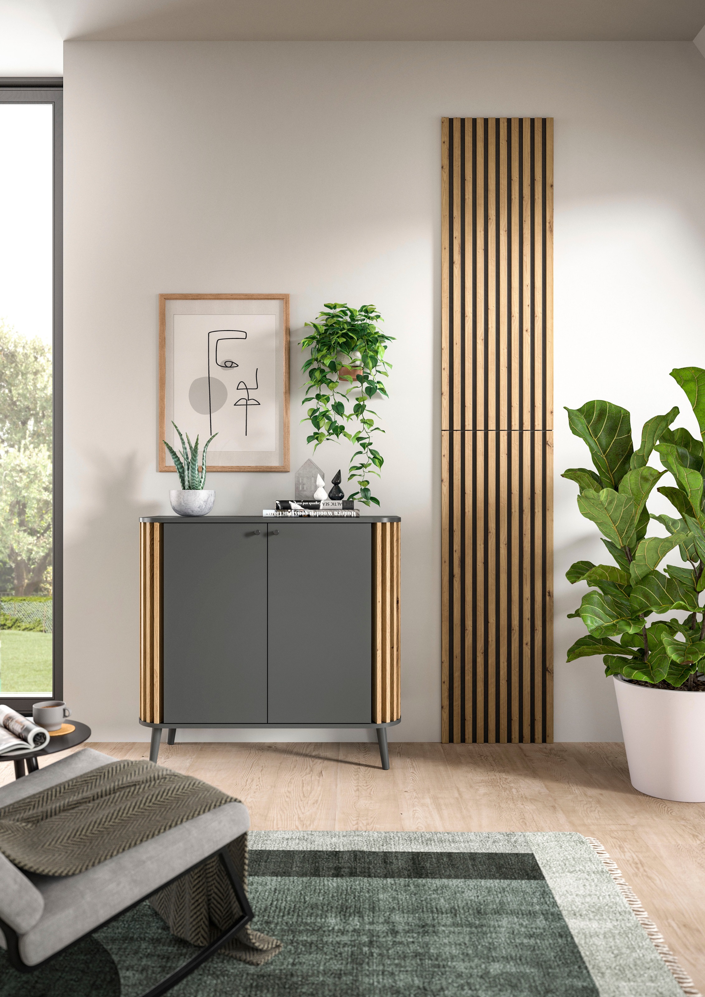 INOSIGN Wandpaneel "Silencio, 2er Set, je 40 x 120 cm, inkl. 2 Abschlusslei günstig online kaufen