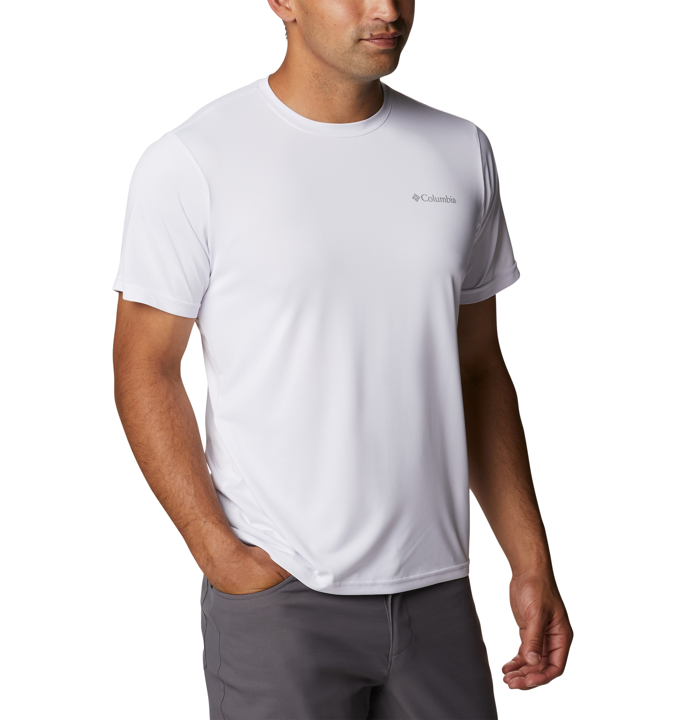 Columbia Funktionsshirt Kurzarm-Design, feuchtigkeitstransportierendes Gewebe, aus Polyester