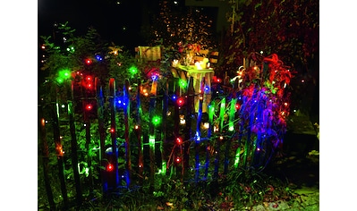 LED-Lichternetz »Weihnachtsdeko aussen«, 120 St.-flammig, LED Lichternetz, 120 bunte...