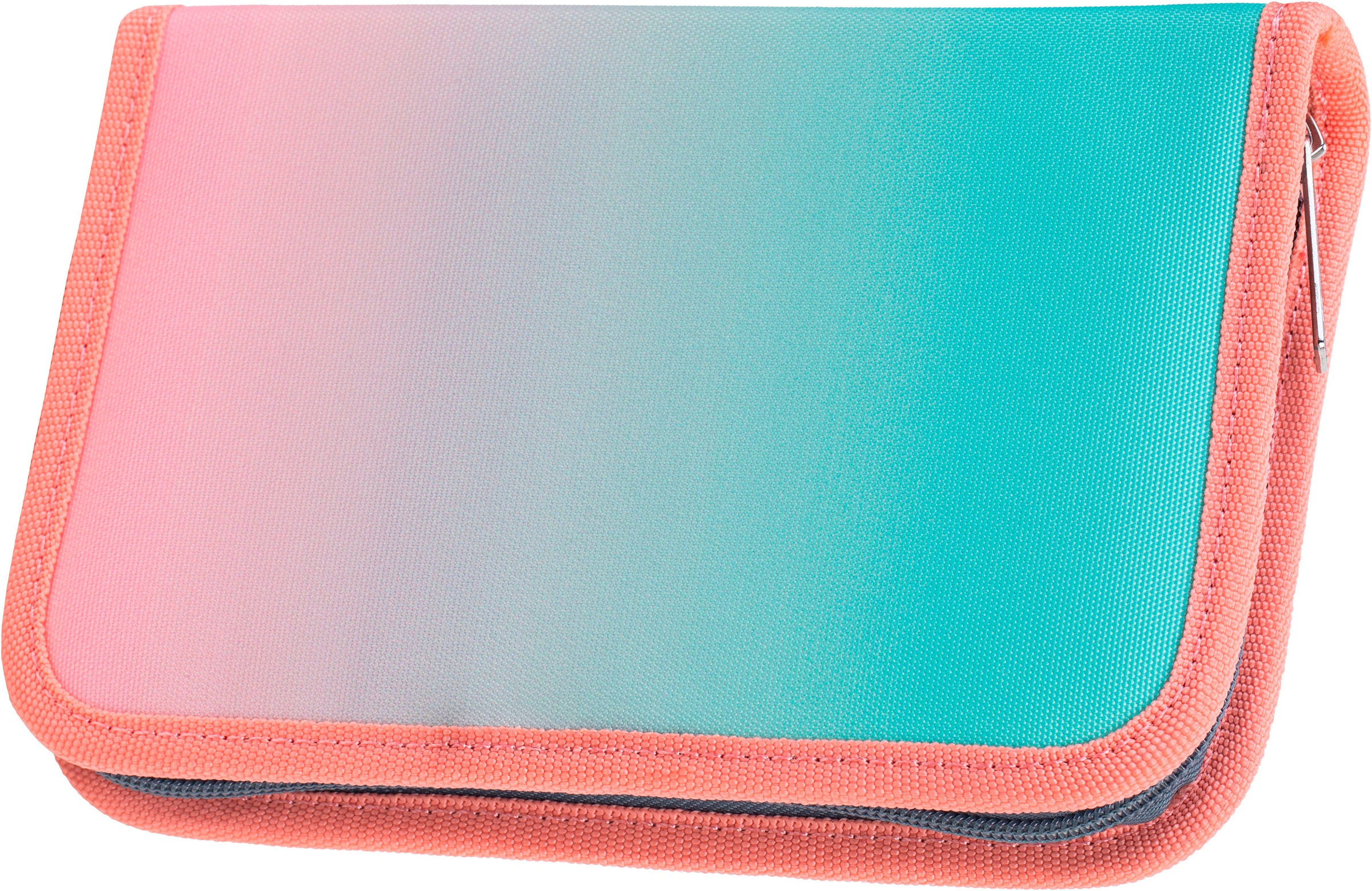 McNeill Schulranzen »Perfecto, Gradient Strawberry«, reflektierende Streifen auf den Schultergurten-retroreflektierende Flächen, inkl. Federmäppchen, Turnbeutel, Schlamperrolle & Motivmagnet
