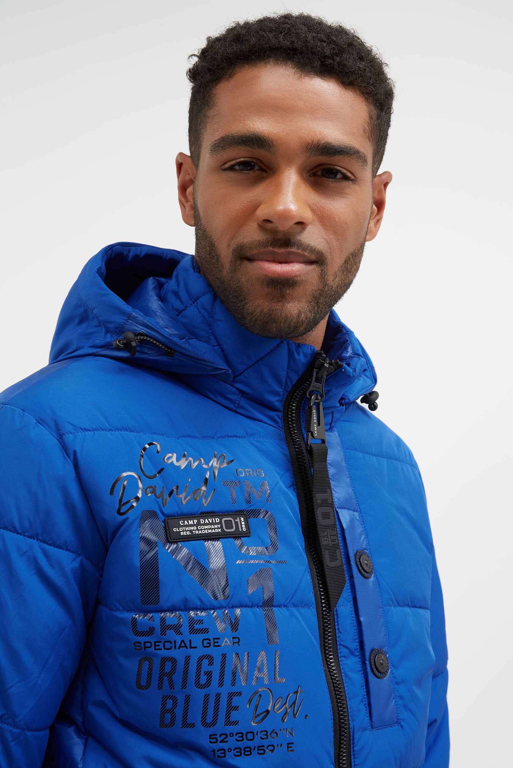 CAMP DAVID Winterjacke, mit Kapuze, mit Innentaschen