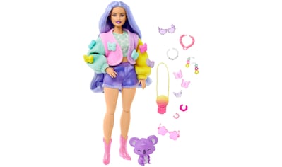 Barbie Anziehpuppe »Extra, lavendelfarbenes Haar/Schmetterlings Haarspange« kaufen