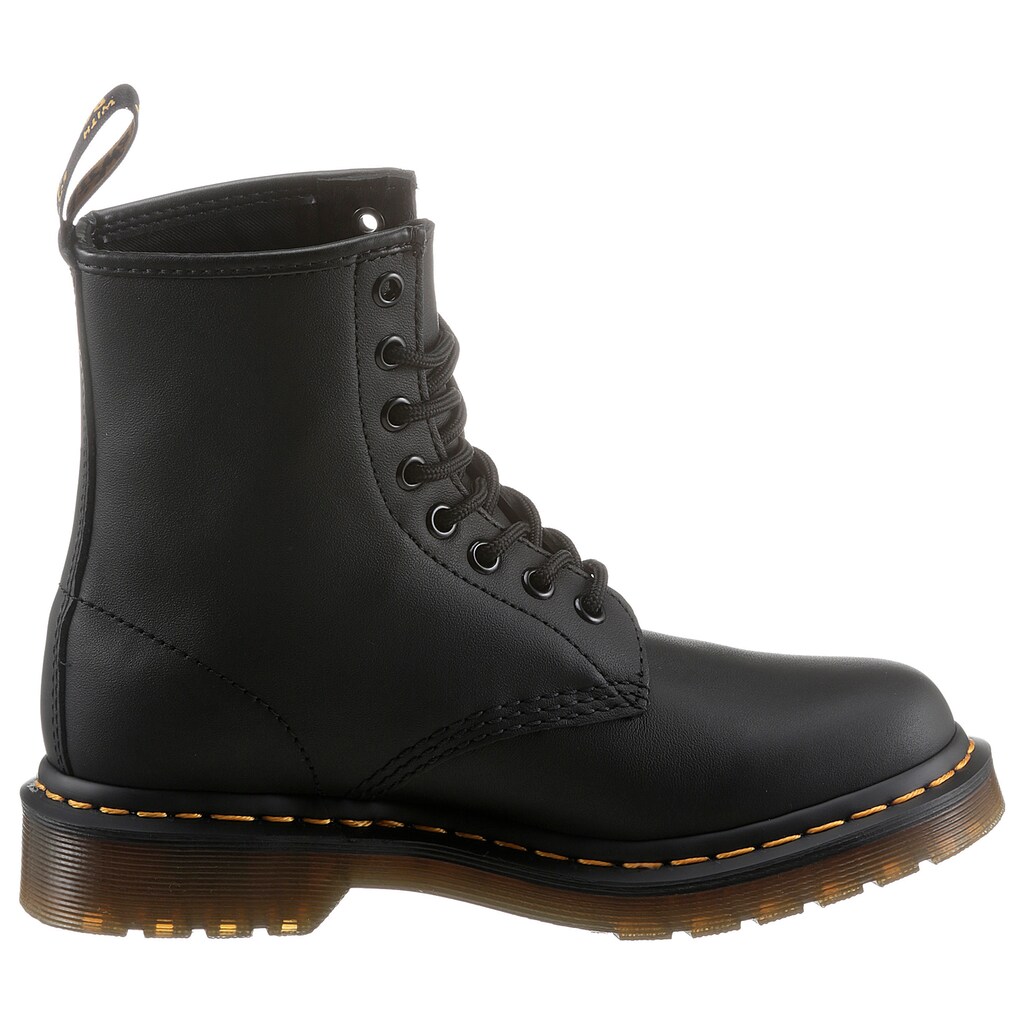 DR. MARTENS Schnürboots »Vonda Mon 8-Eye Boot«, Schnürschuh, Stiefelette mit monochromer Rosen-Stickerei