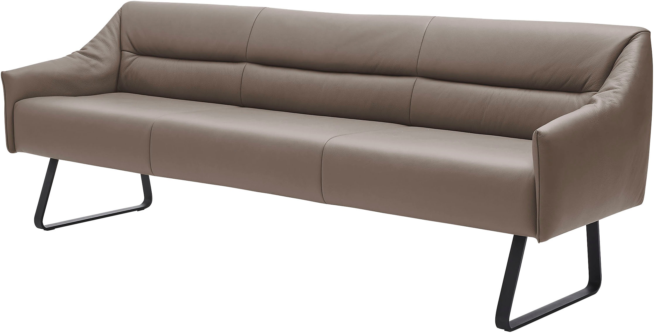 Essbank MUSTERRING "JustB SP500", blau (cloud), B:262cm H:86cm T:70cm, Sitzbänke, Essbank, Metallkufe schwarz, verschiedene Farben, Breite 220 oder 250 cm 3