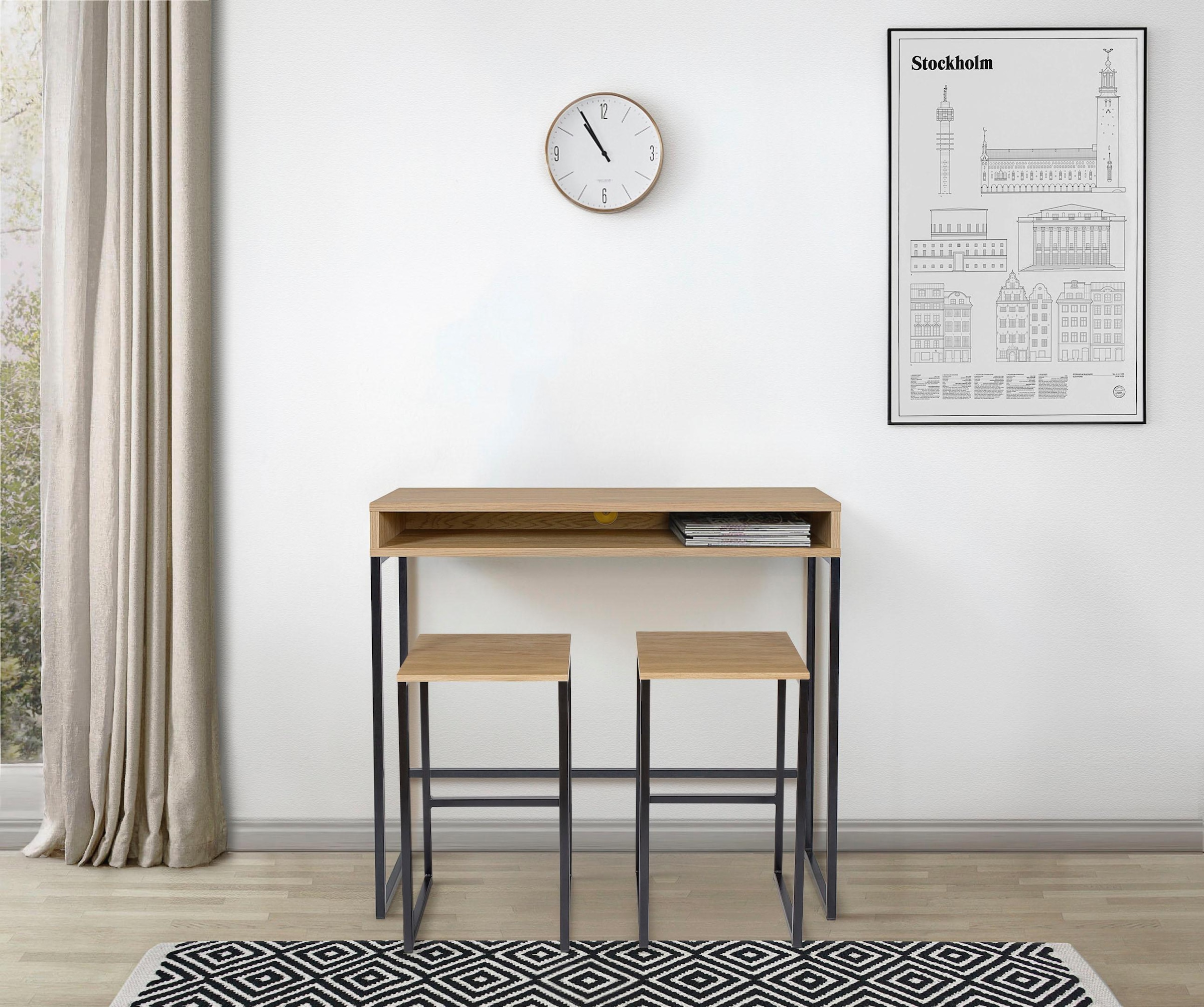 Woodman Schreibtisch "Dominic", im schönen Design, Breite 100 cm, FSC-zerti günstig online kaufen