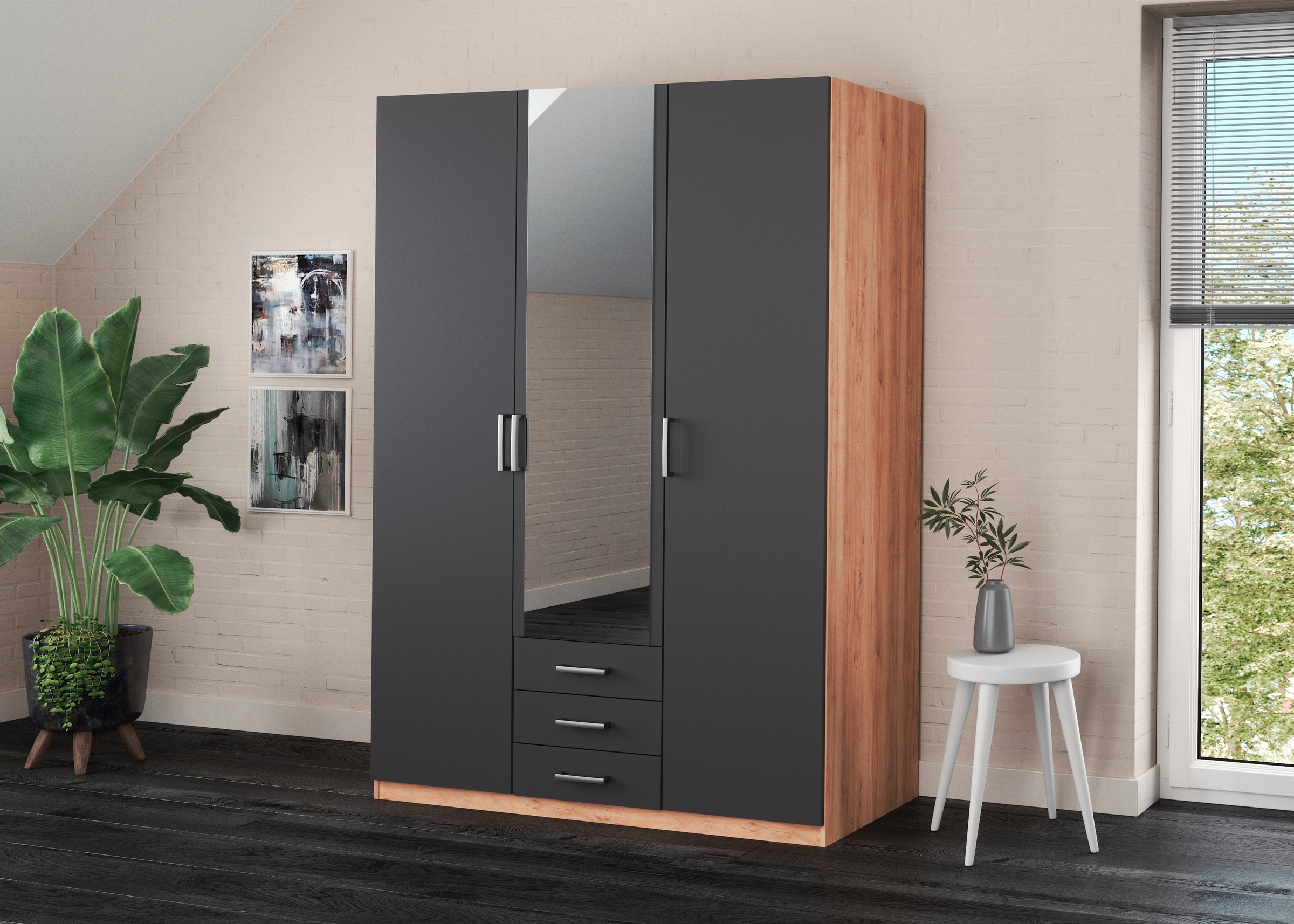 priess Kleiderschrank »Amsterdam«, mit oder ohne LED-Beleuchtung