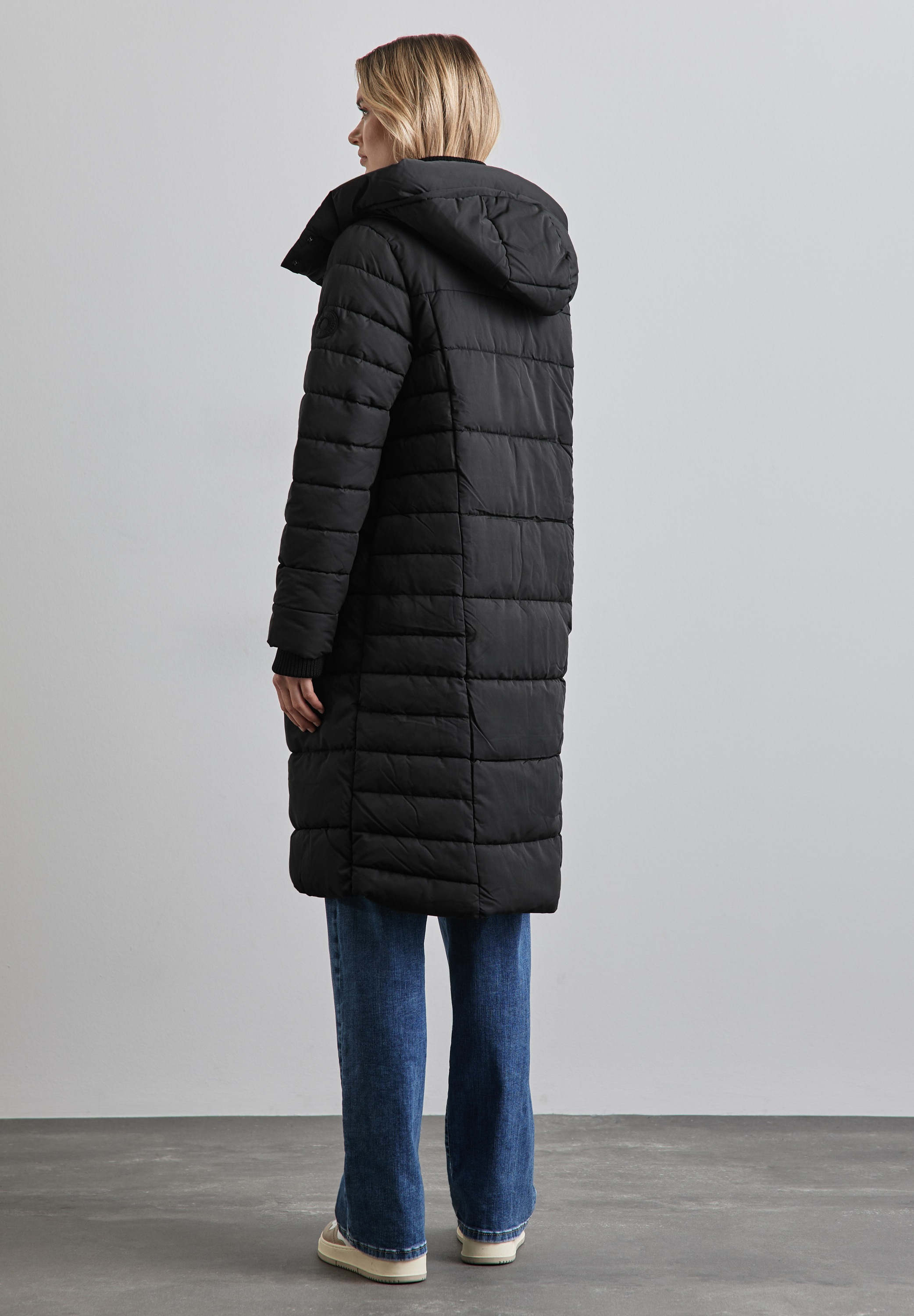 STREET ONE Winterjacke, mit Kapuze, in Unifarbe günstig online kaufen