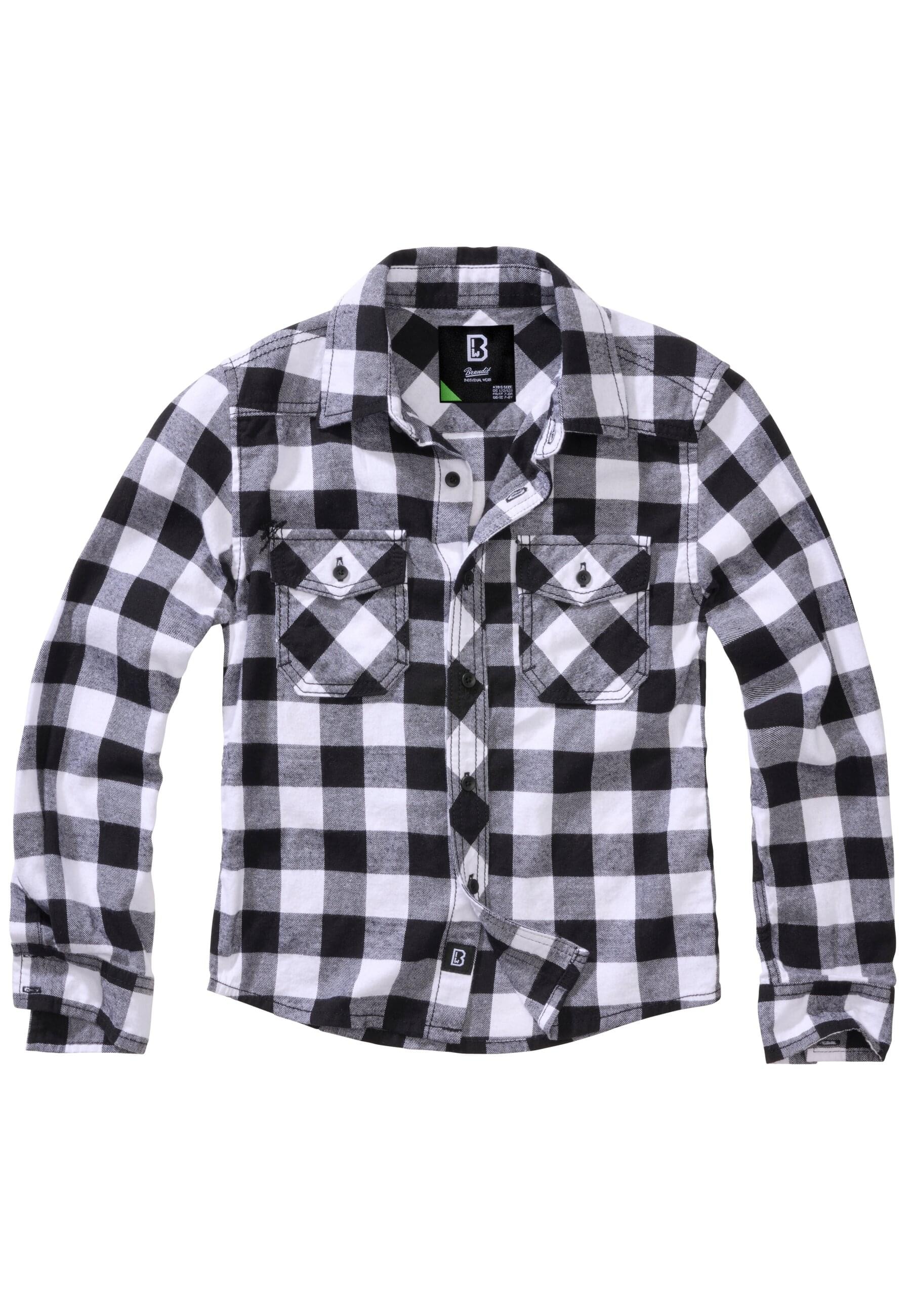 Brandit Langarmhemd »Brandit Unisex Checkshirt Kids«, (1 tlg.)