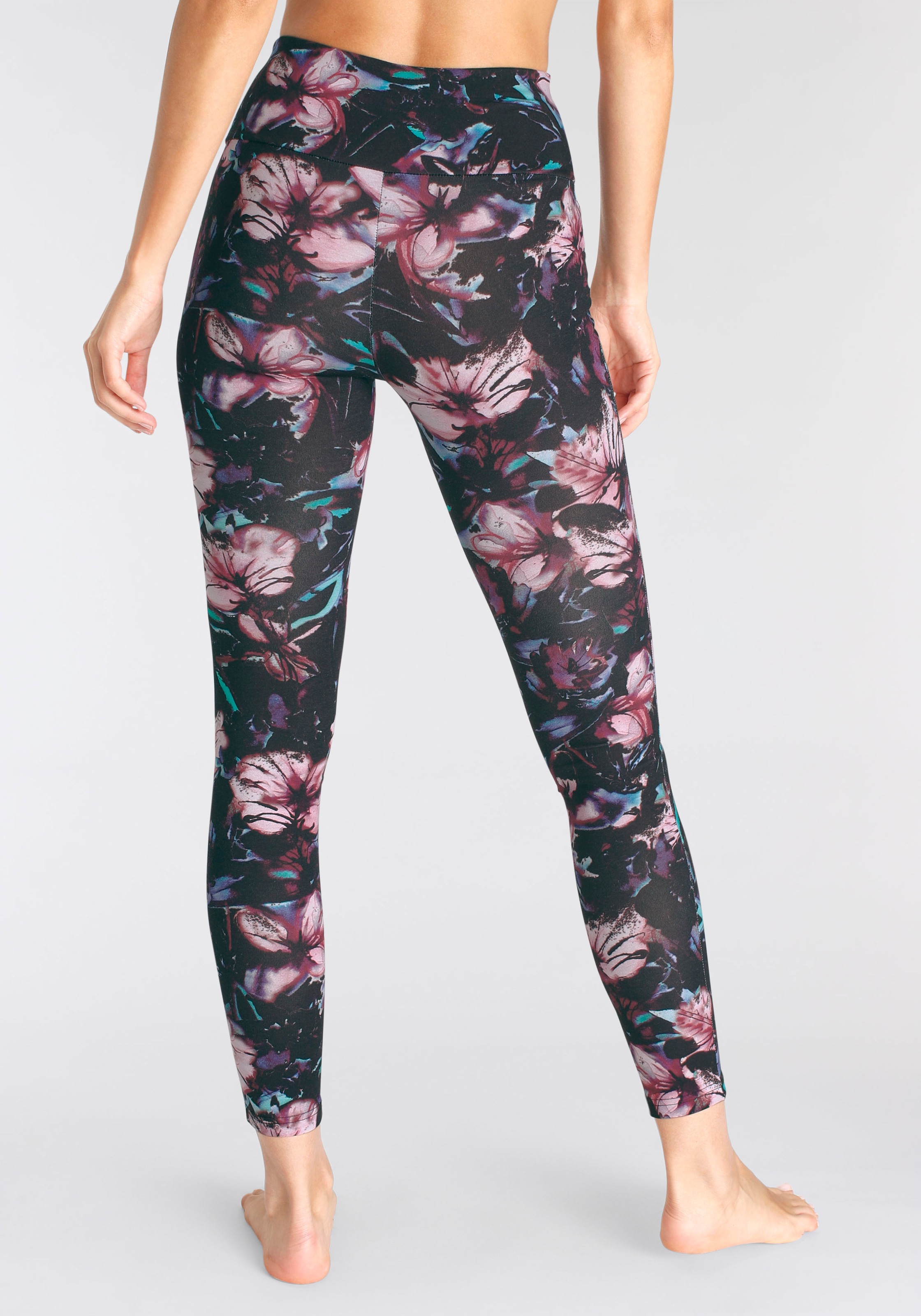 H.I.S Leggings, mit Blumendruck, Loungewaer