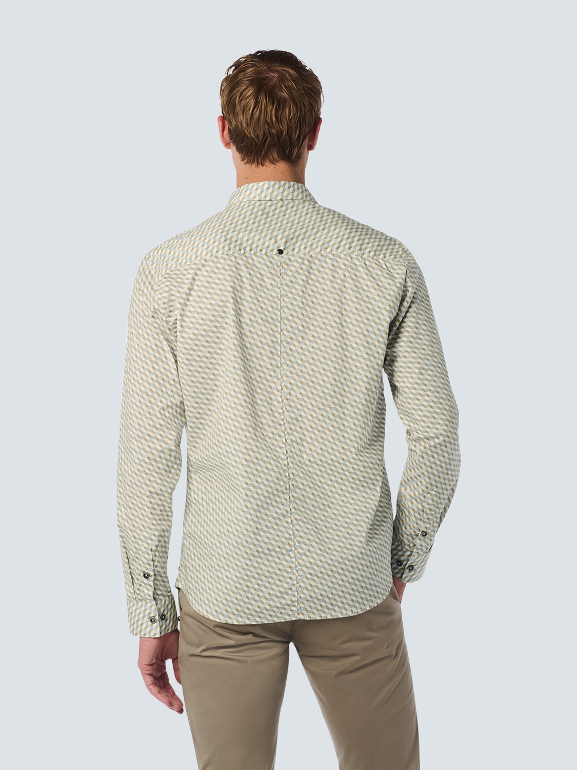 NO EXCESS Langarmhemd "No Excess Hemd mit Grafischem Muster - Stilvoll für günstig online kaufen