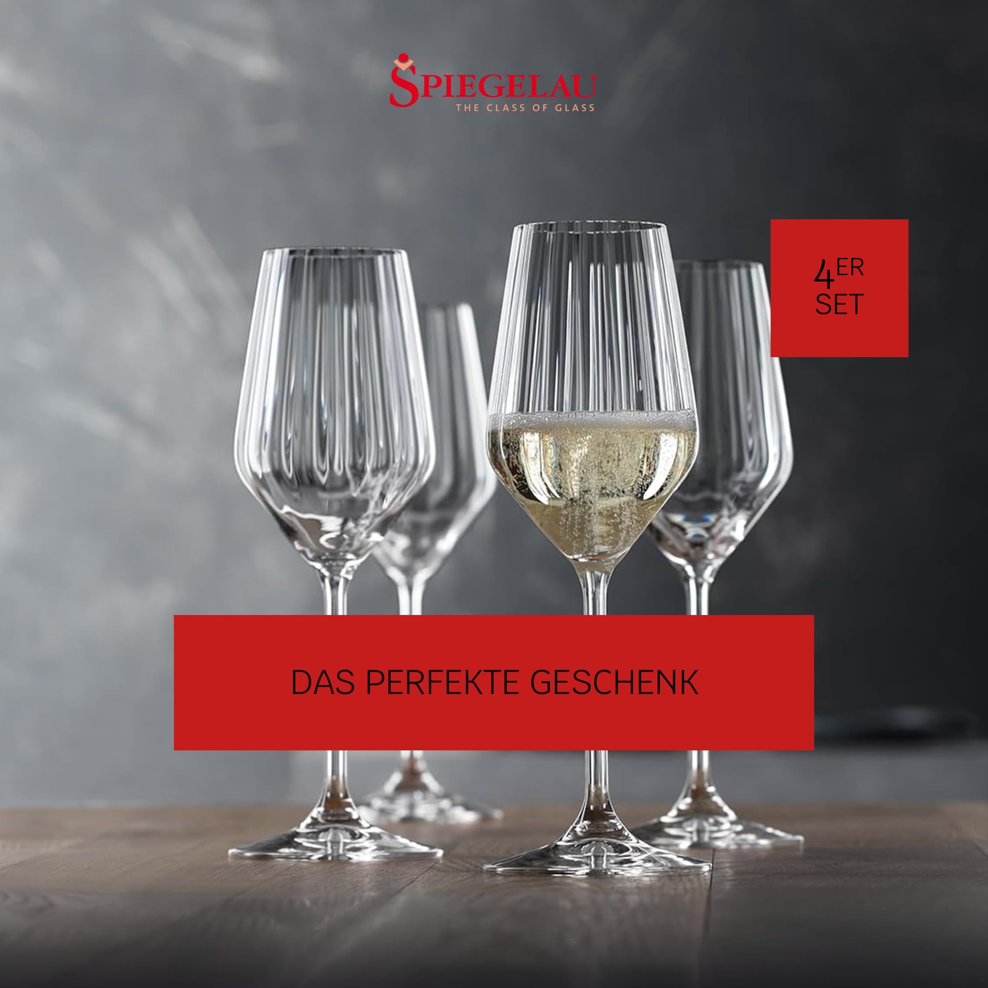 SPIEGELAU Champagnerglas »Champagnergläser Lifestyle 310 ml 4er Set transparent«