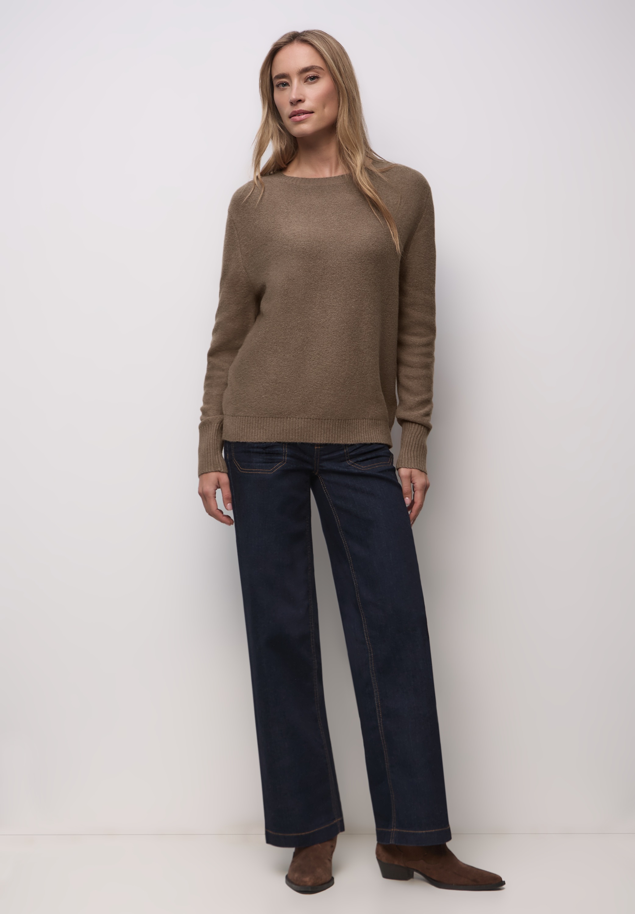 Thumbnail - STREET ONE Rundhalspullover im soften Baumwoll-Mix