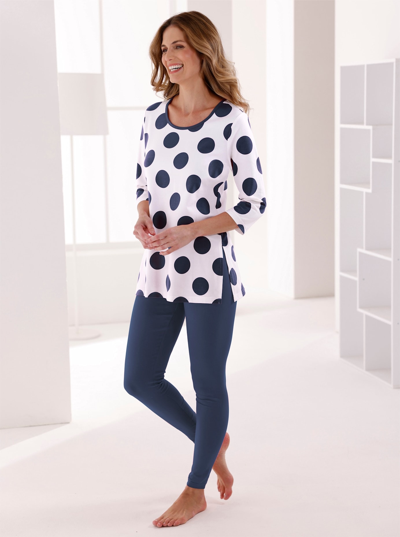 feel good Rundhalsshirt »Longshirt«, (1 tlg.)