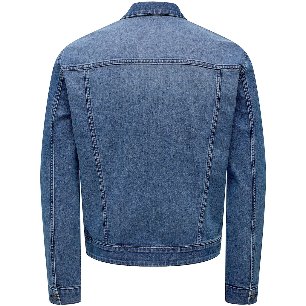 ONLY &amp; SONS Jeansjacke »ONSCOIN MID. BLUE 4333 JACKET« JN7491