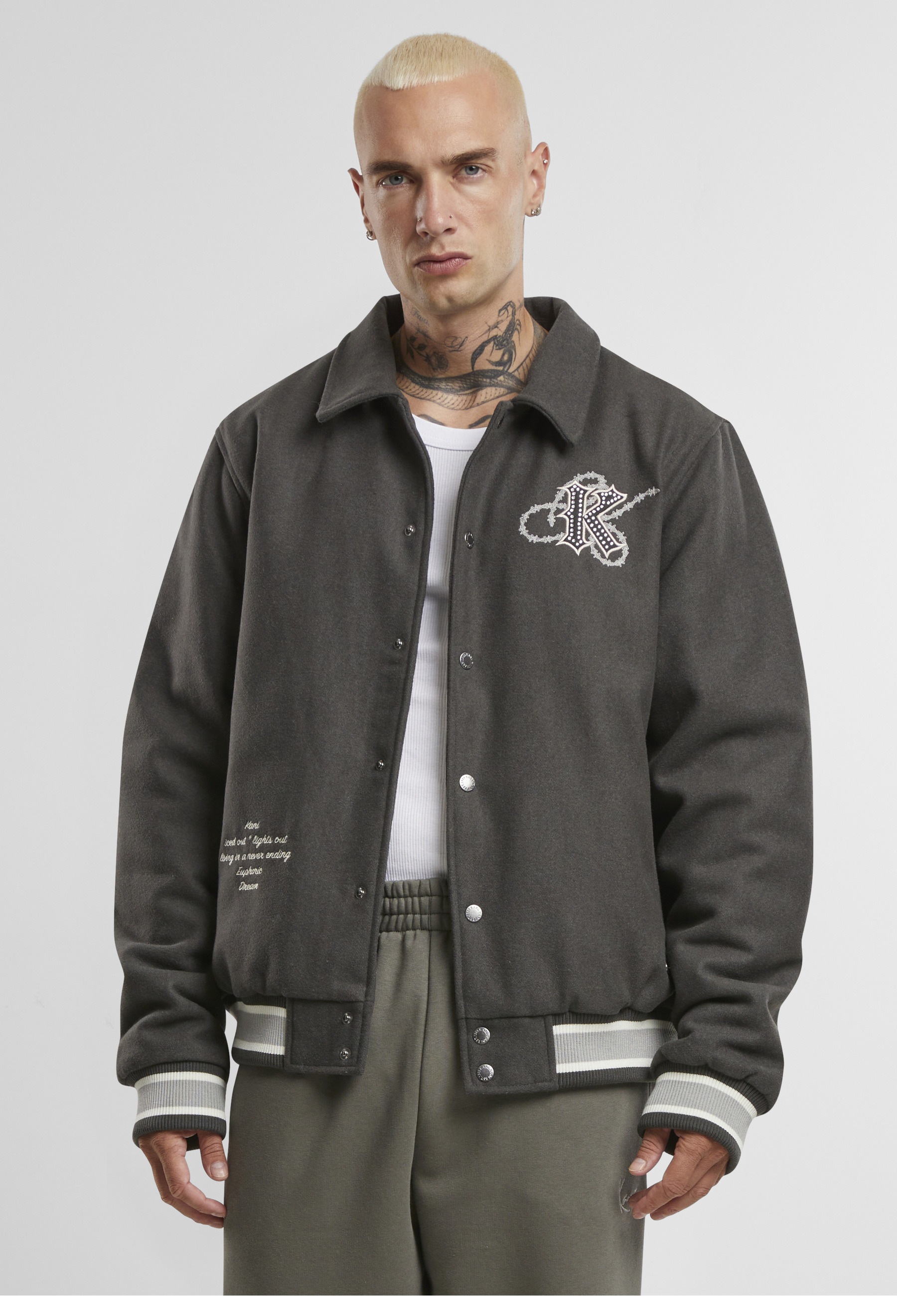 Karl Kani Collegejacke »Karl Kani Kani Snow Tiger College Jacket« 1 Stk. tlg. ohne Kapuze