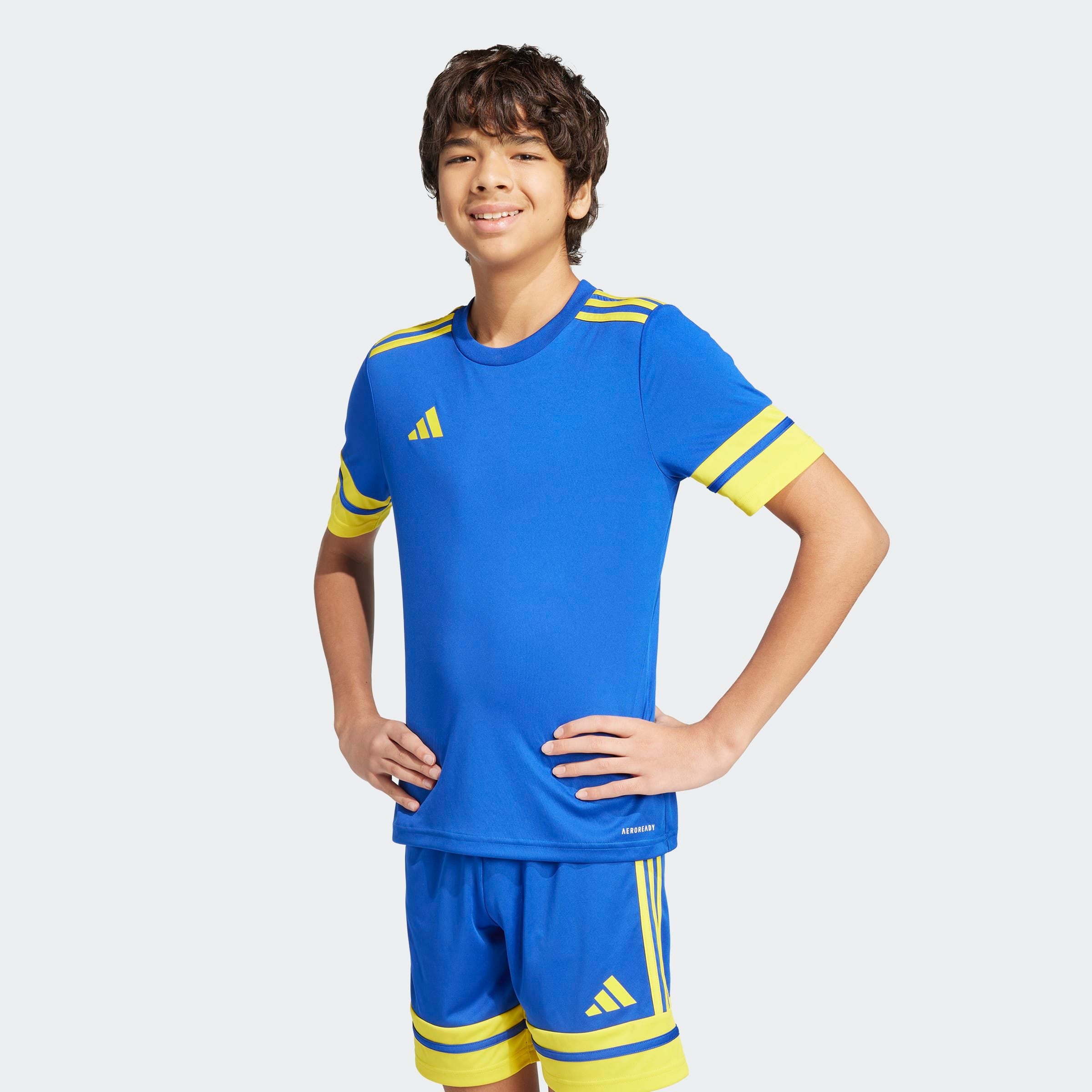 adidas Performance "SQUADRA 25 KIDS TRIKOT" für Kinder, mit AEROREADY-Technologie, aus Polyester, Kurzarmdesign