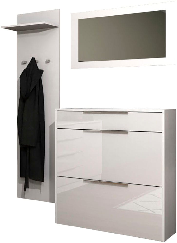 borchardt Möbel Garderoben-Set "Oliva, Hängeschuhschrank, Spiegel, Garderob günstig online kaufen