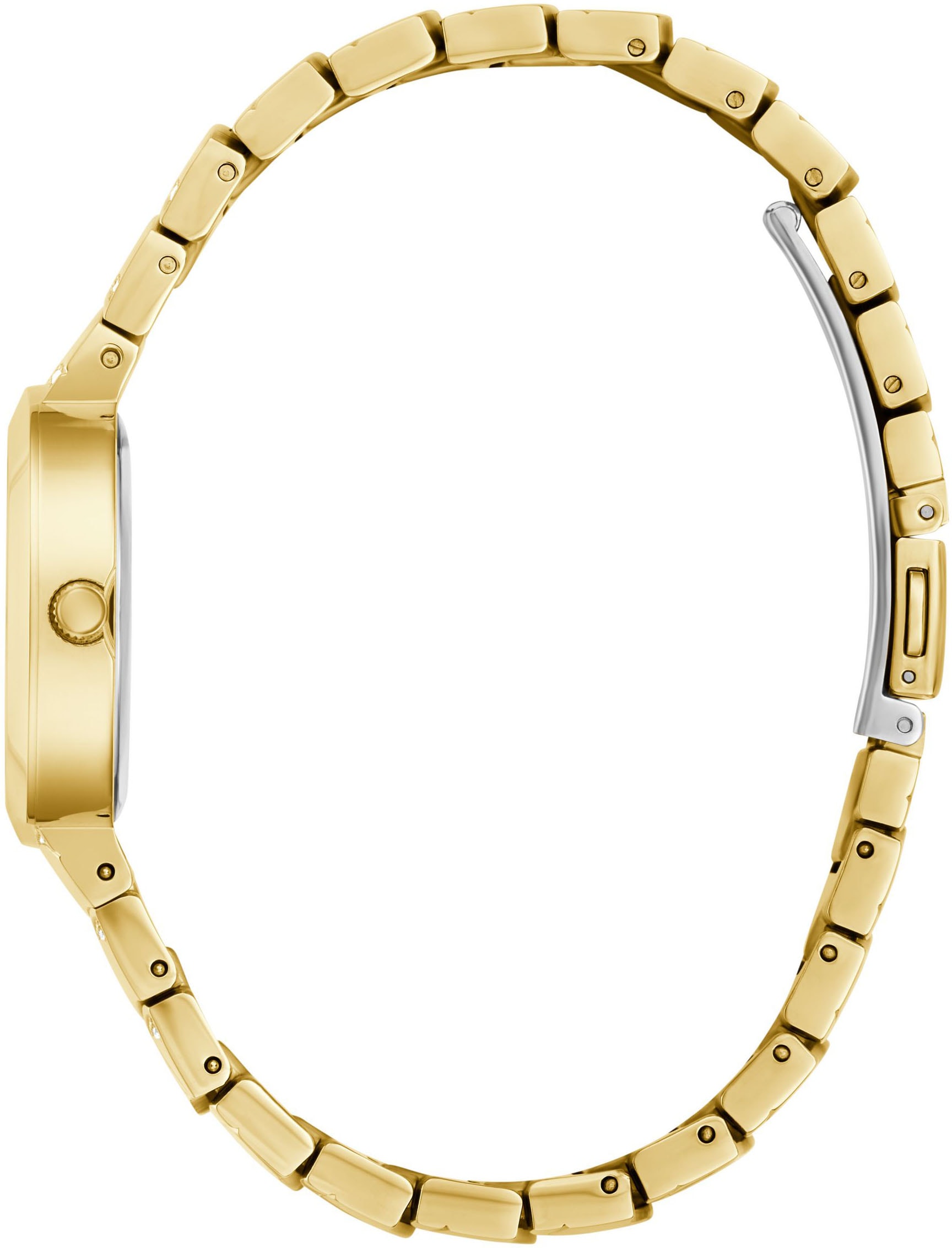 Guess Quarzuhr »LAGUNA«, Armbanduhr, Damenuhr, Edelstahlarmband