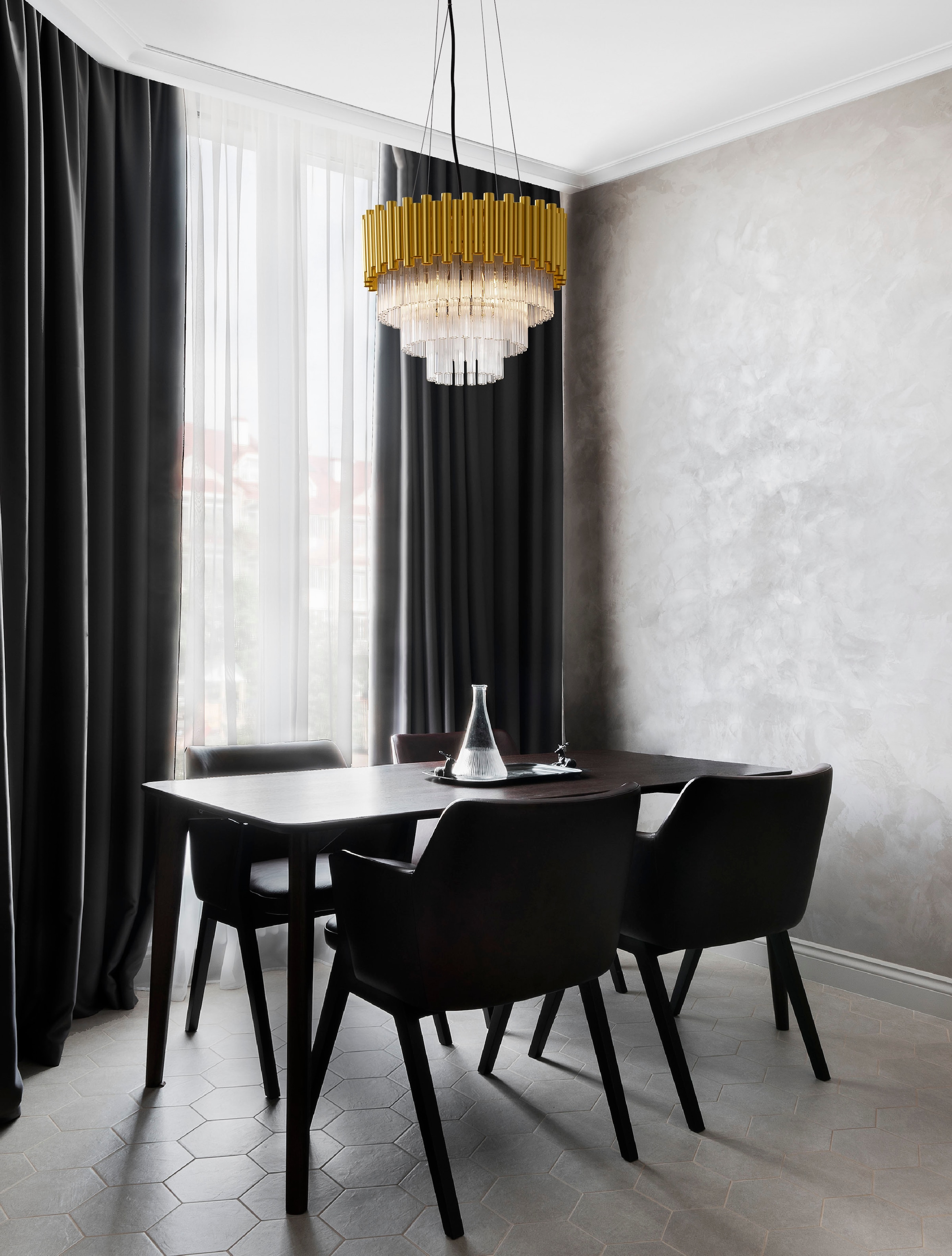 Nova Luce Hängeleuchten »MAGNOLIA«, 5 flammig, Leuchtmittel E14 | ohne Leuchtmittel, Ohne Leuchtmittel