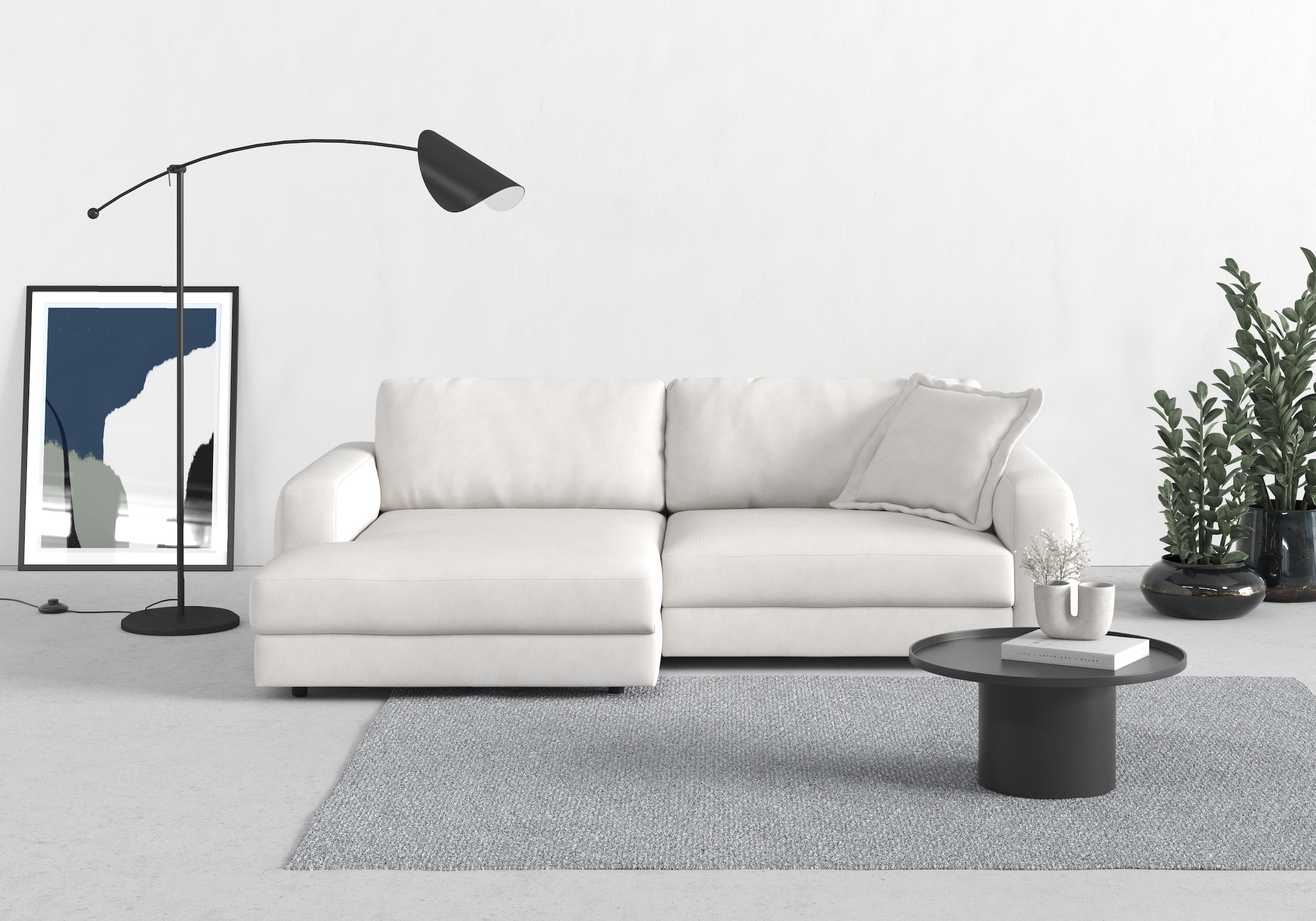 TRENDMANUFAKTUR Ecksofa "Bourbon" mit extra hohem Sitzkomfort, auch in Cord günstig online kaufen