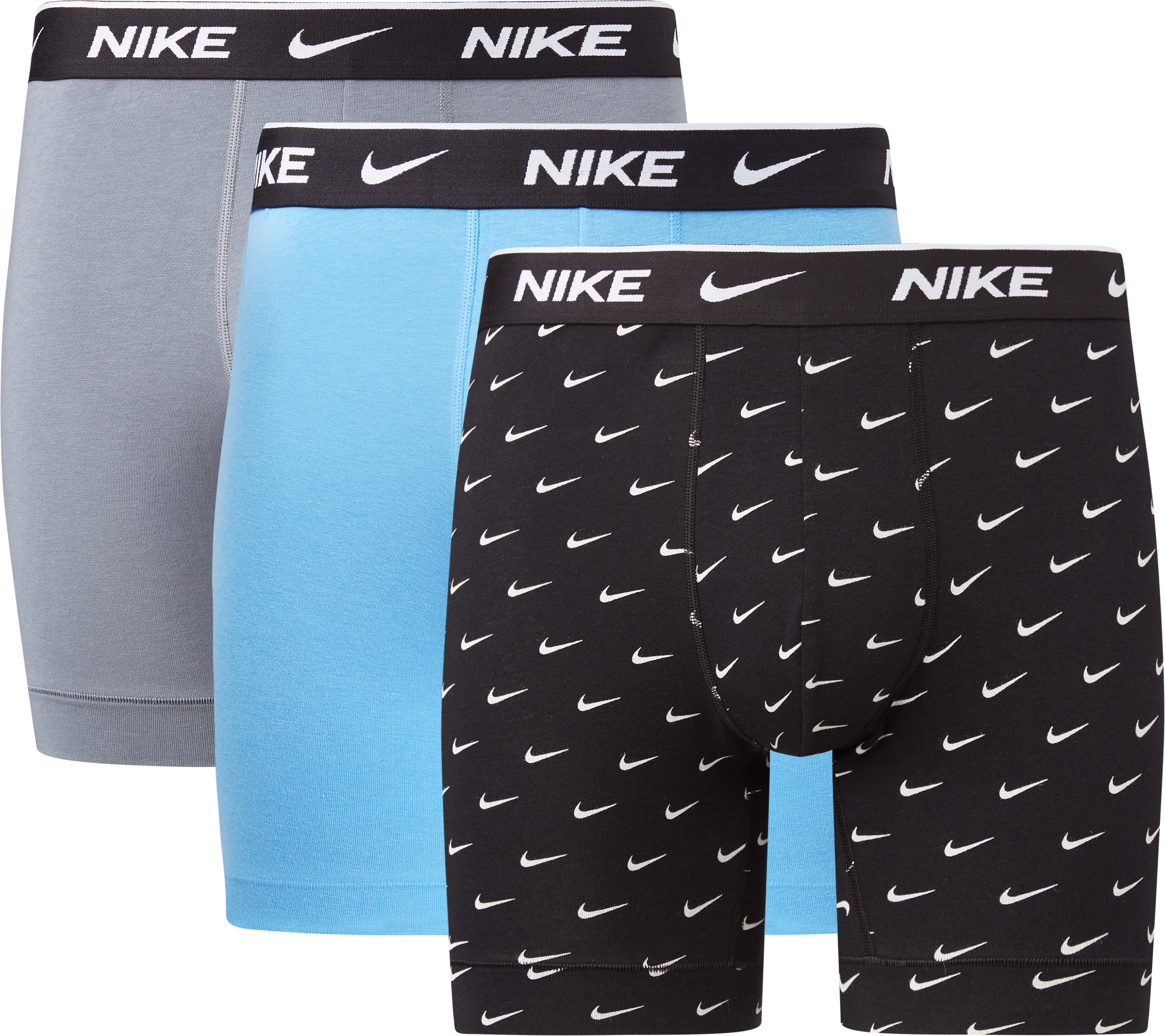 NIKE Underwear "BOXER BRIEF 3PK" Packung, 3er, 3 Stk. mit Logo-Elastikbund
