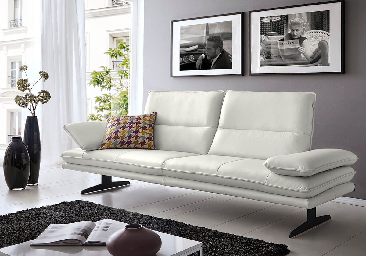 W.SCHILLIG 2,5-Sitzer "broadway, Designsofa mit tollem Sitzkomfort" Sitztiefenverstellung, Kopfteil- & Seitenteilverstellung, Breite 236cm