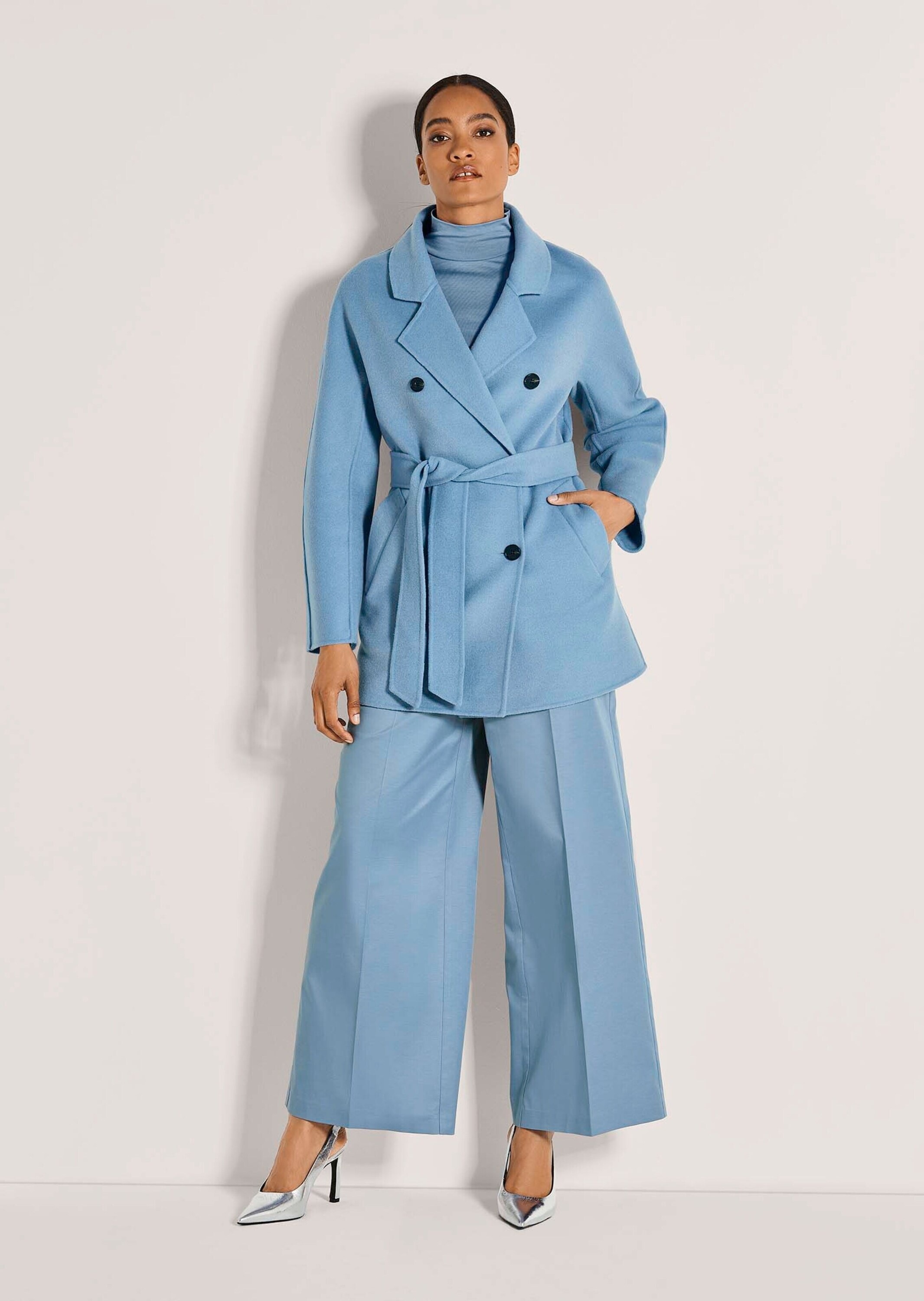 MADELEINE Langmantel "Kurzmantel Eleganter Zweireiher aus feiner Wolle" Dou günstig online kaufen