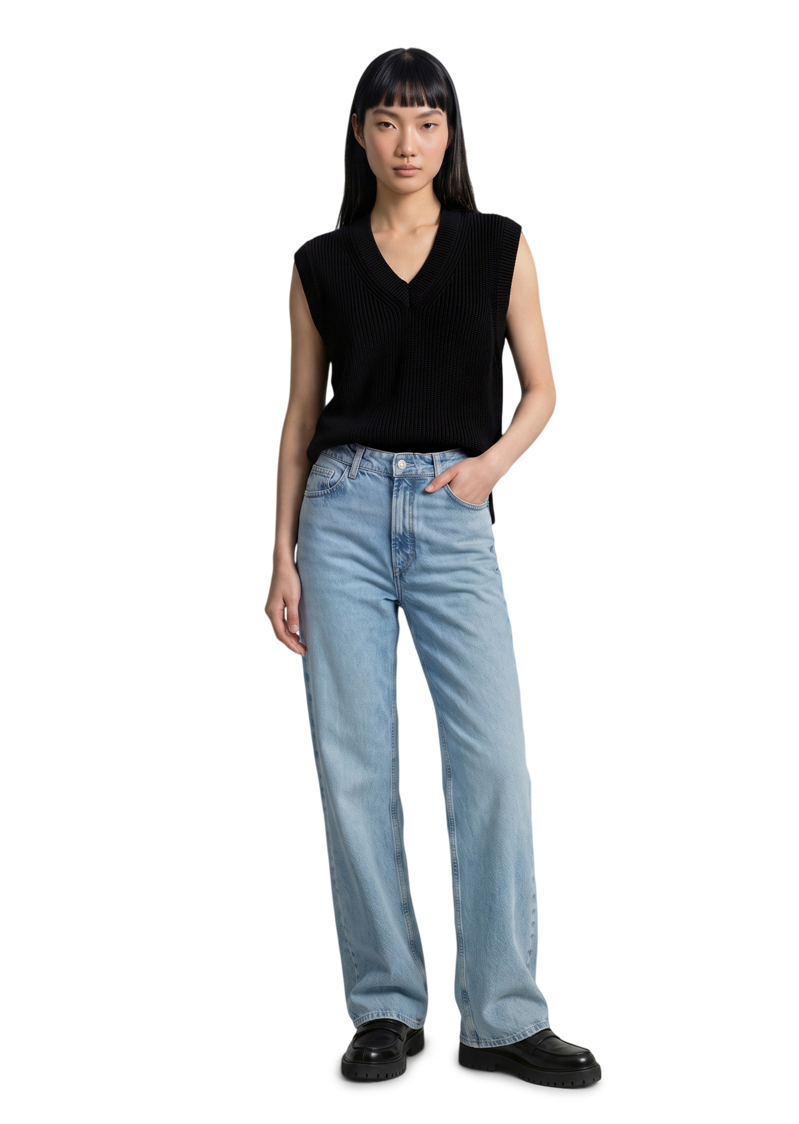 Marc O'Polo DENIM Pullunder »regular aus reiner Bio-Baumwolle«