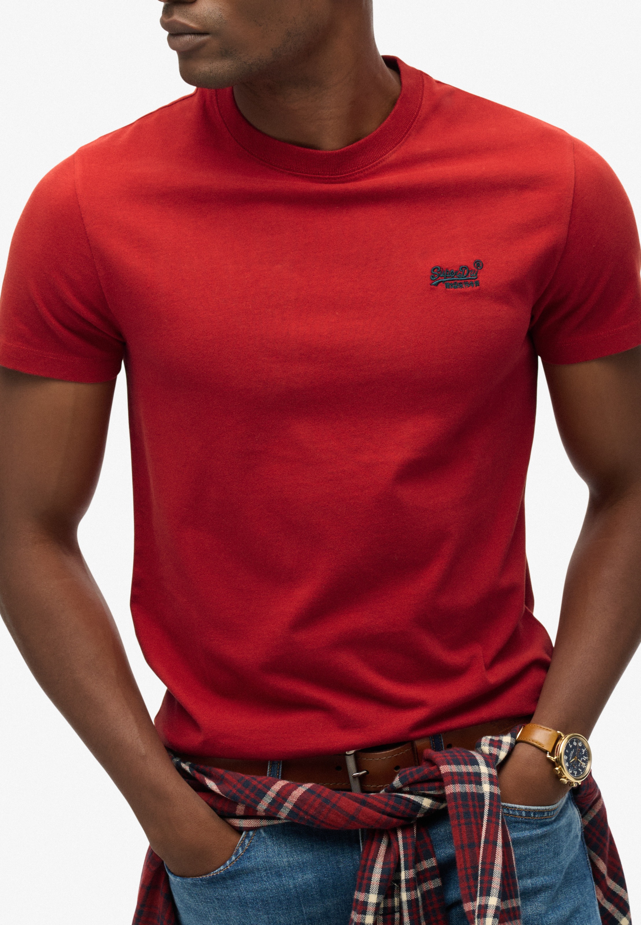 Superdry Rundhalsshirt "ESSENTIAL LOGO EMB TEE" günstig online kaufen