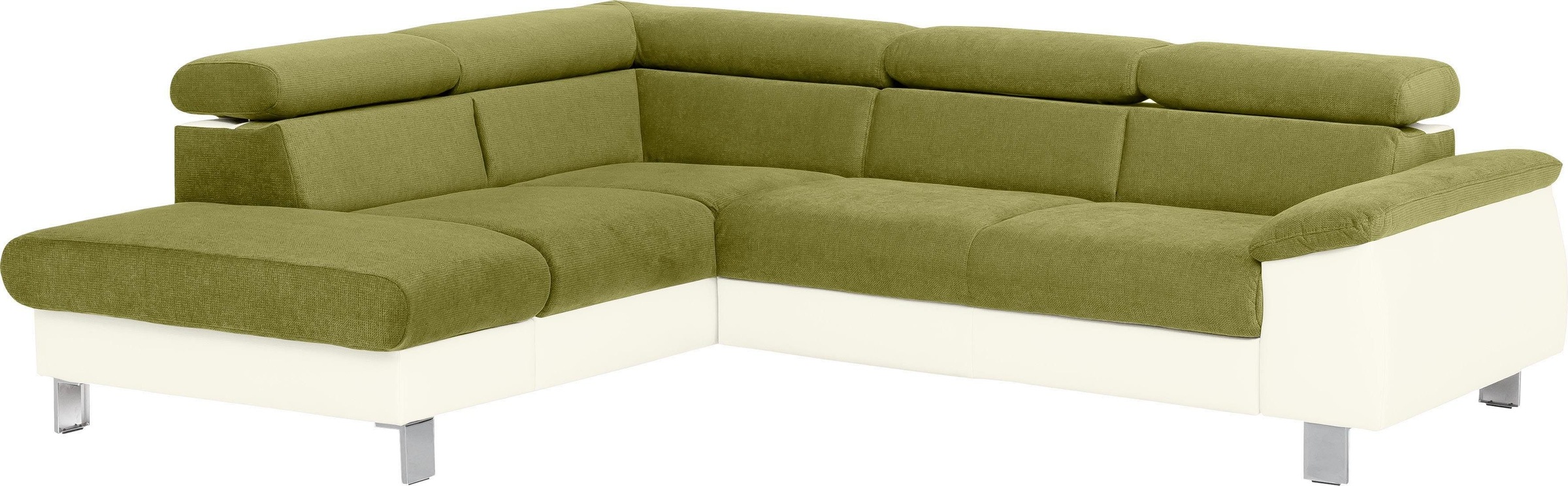 COTTA Ecksofa "Komaris L-Form, B: 249 cm" mit Kopfteilverstellung, optional günstig online kaufen