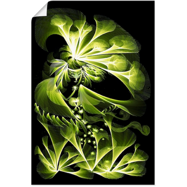 Artland Wandbild »Grüne Gartenfee«, klassische Fantasie, (1 St.), als  Alubild, Leinwandbild, Wandaufkleber oder Poster in versch. Größen kaufen |  BAUR