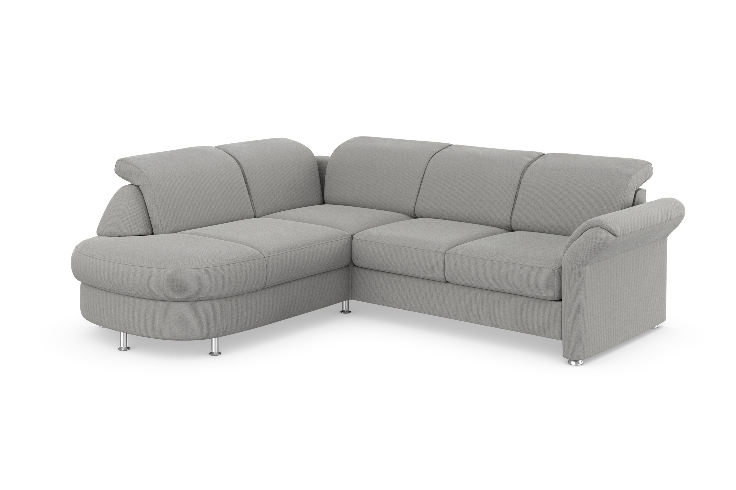 sit&more Ecksofa »Apulia L-Form«, wahlweise Bettfunktion, Bettkasten und Kopf- und Armteilverstellung