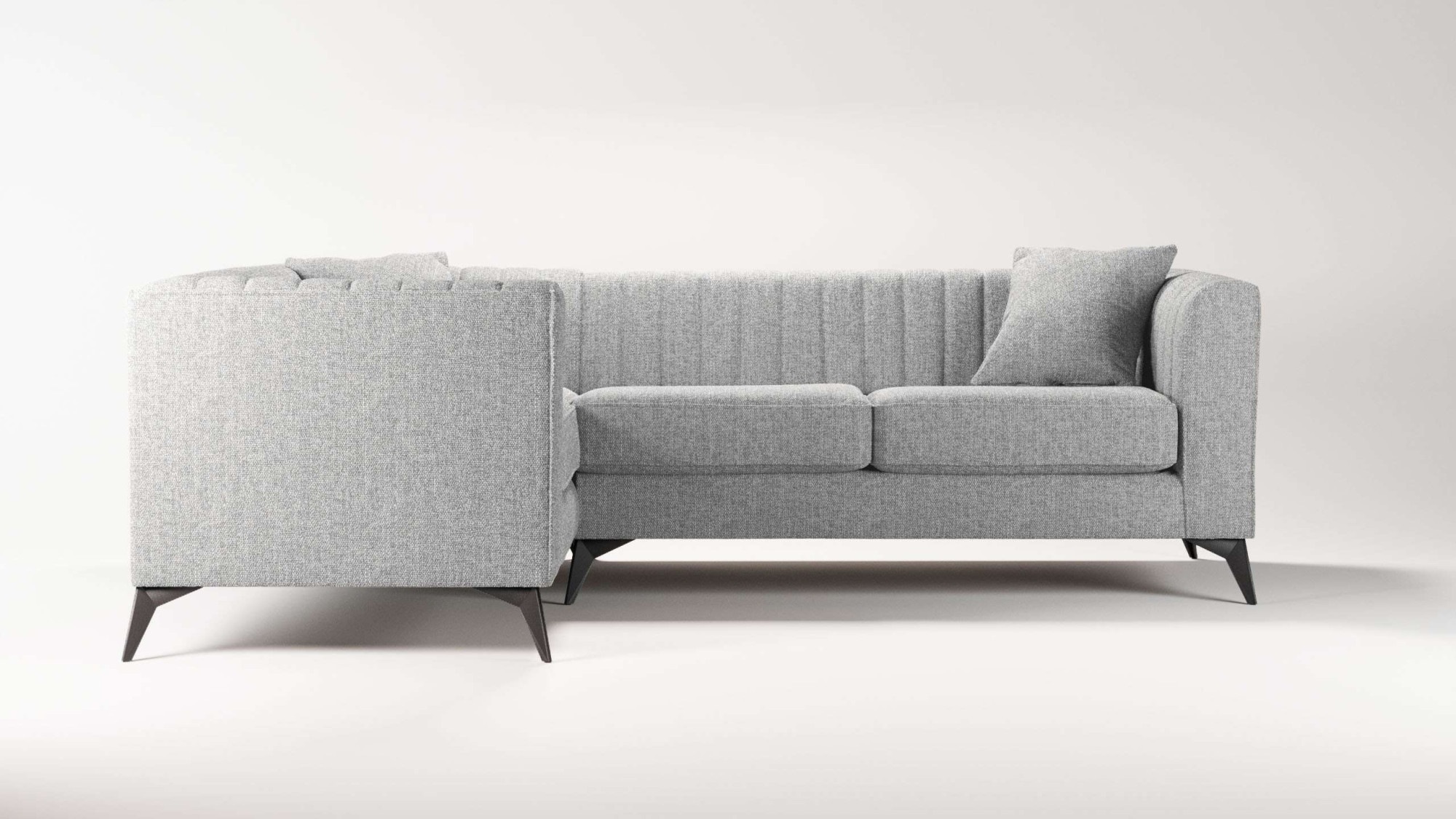 Places of Style Ecksofa "MATTHEW L-Form ideal für kleine Räume, Maße B/T/H: günstig online kaufen