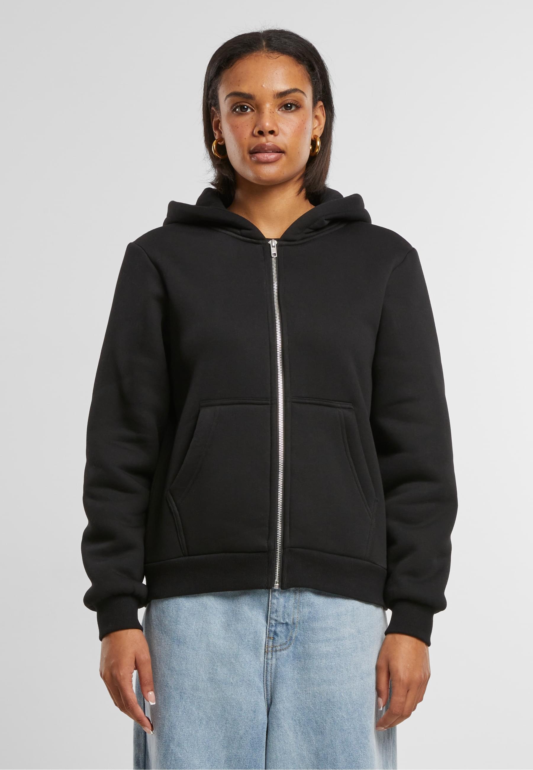 URBAN CLASSICS Sweatjacke »Urban Classics Ladies Bonded Sherpa Zip Hoody«