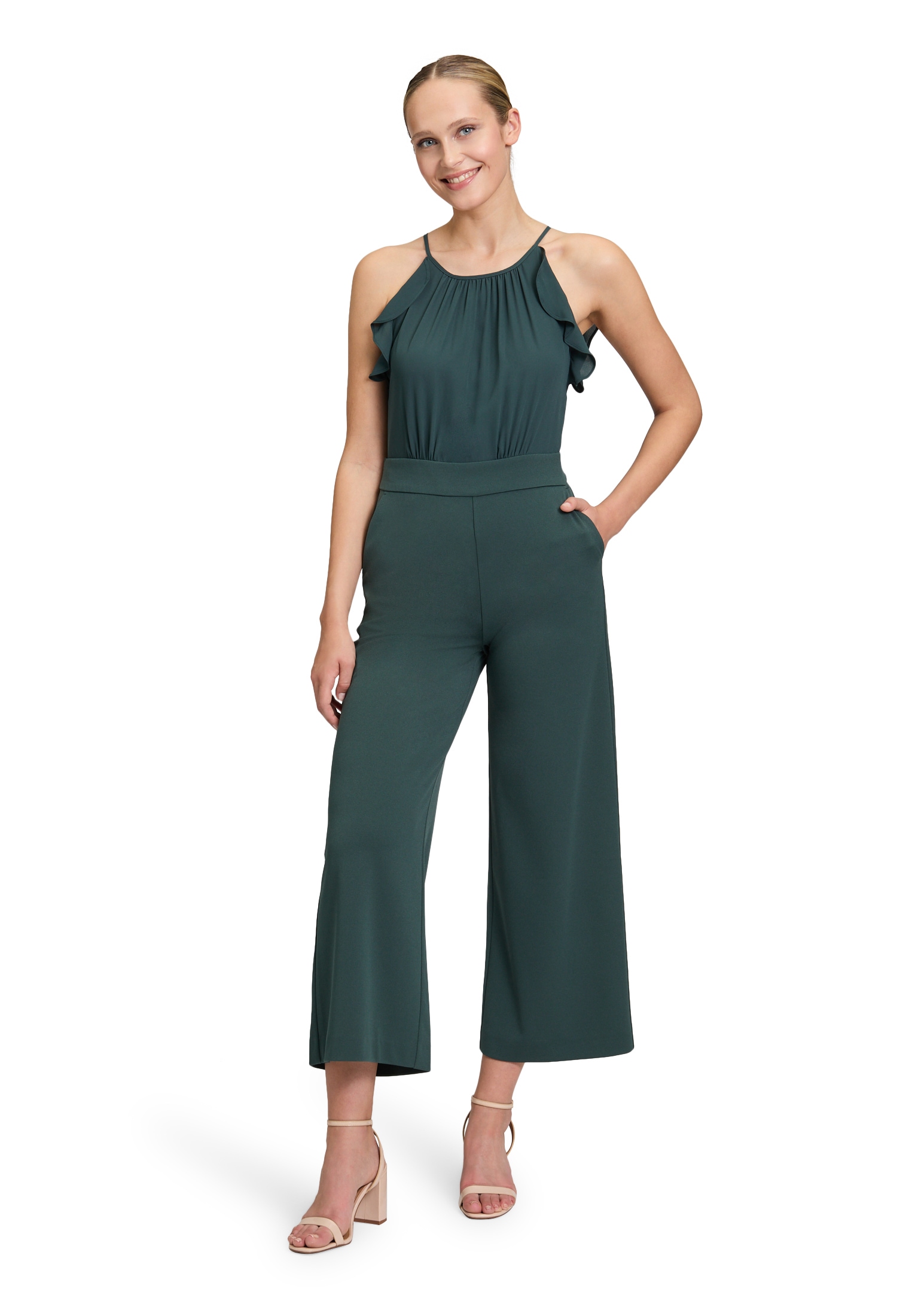Vera Mont Overall "Vera Mont Damen Jumpsuit mit Volant" 1 Stk. tlg. Bindeba günstig online kaufen