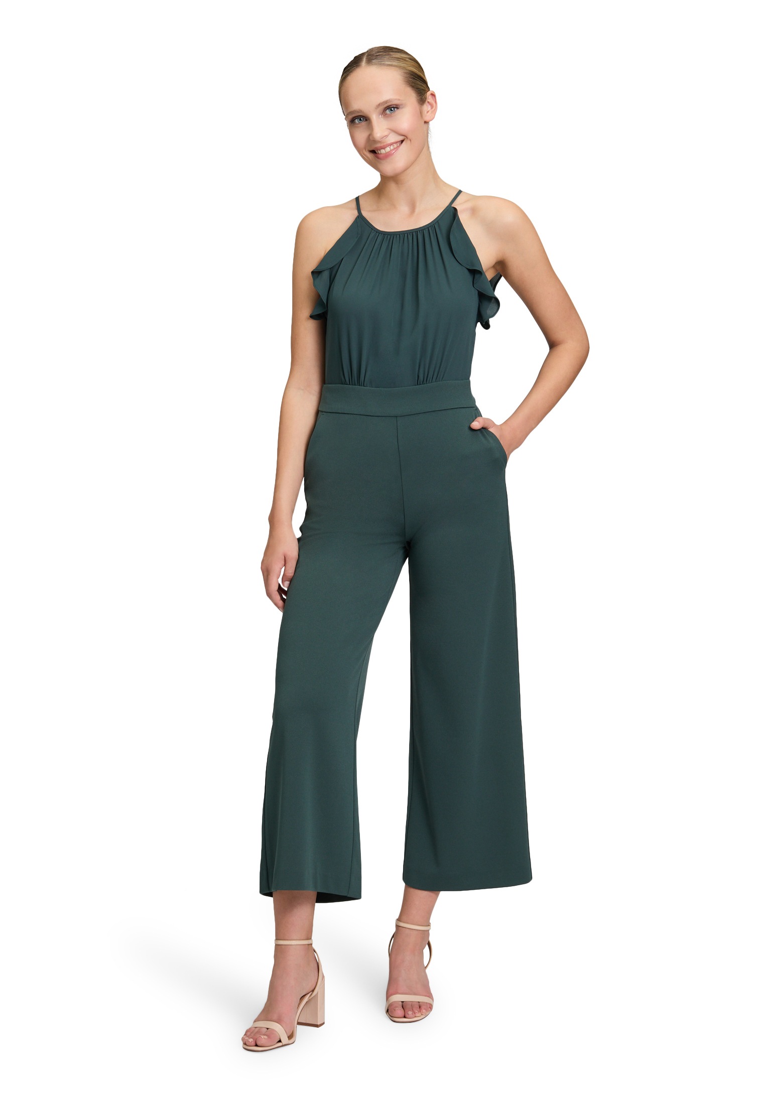 Vera Mont Overall "Vera Mont Damen Jumpsuit mit Volant", (1 tlg.), Bindeban günstig online kaufen