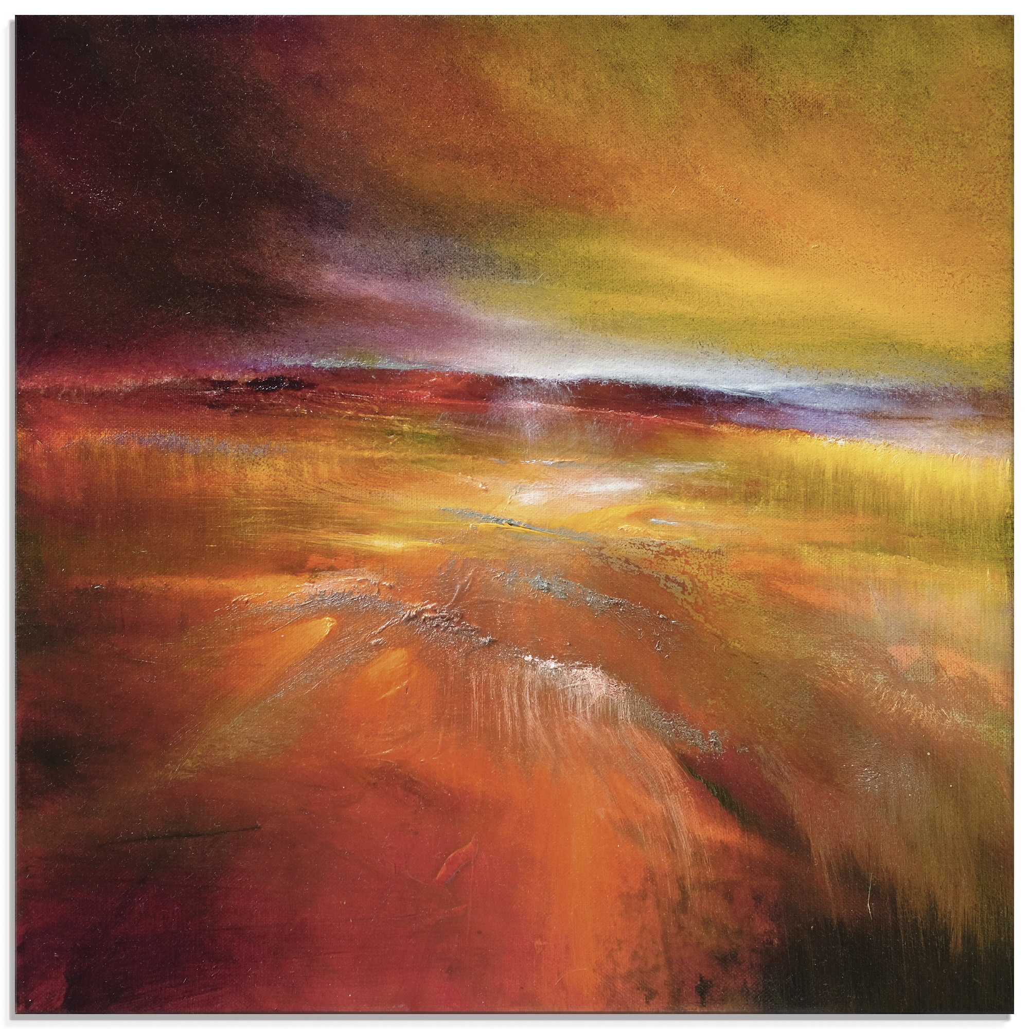 Artland Glasbild "Ernteland" Felder 1 Stk. tlg. in verschiedenen Größen