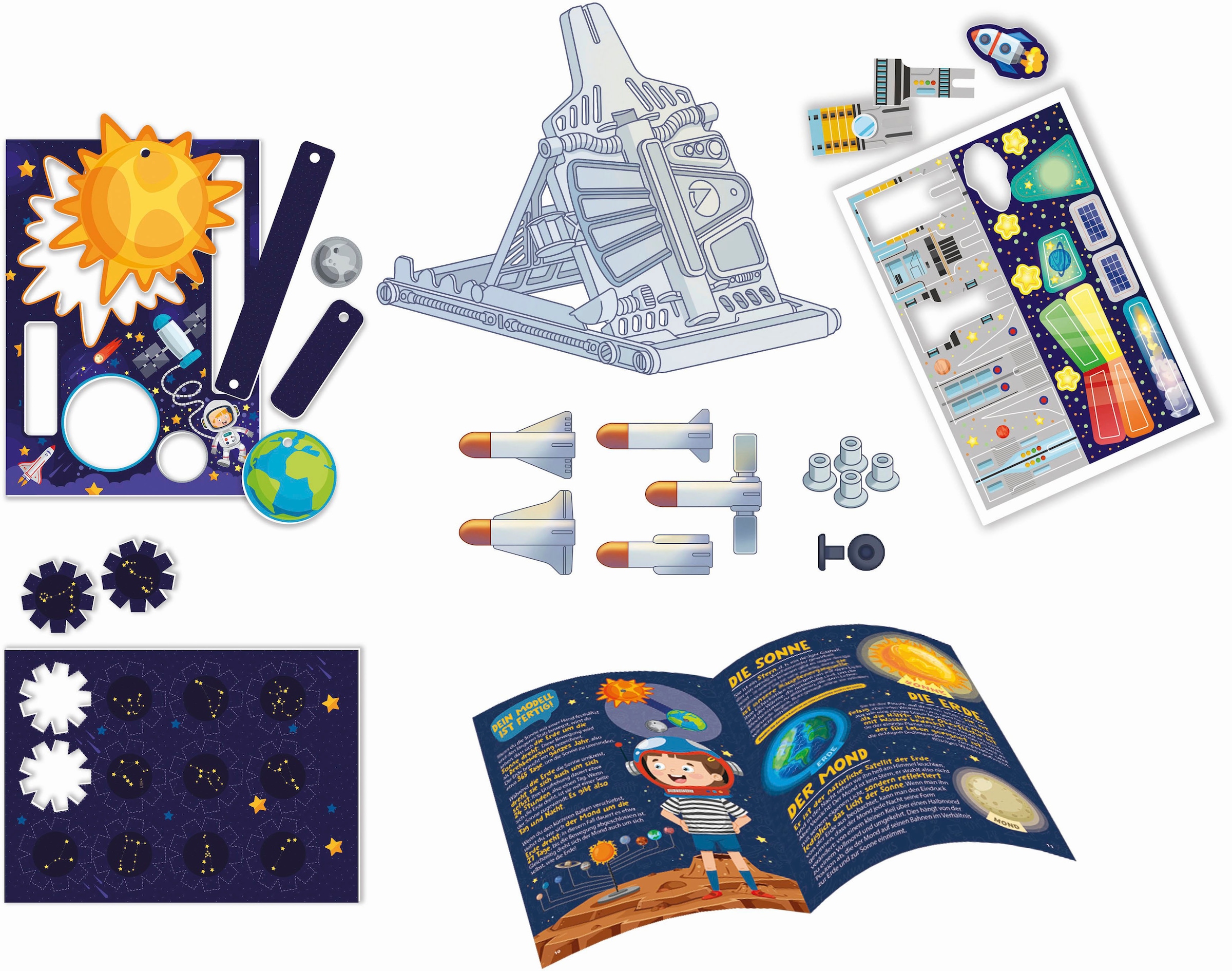Clementoni® Experimentierkasten »Galileo, Entdecke die Welt der Astronauten«, Made in Europe