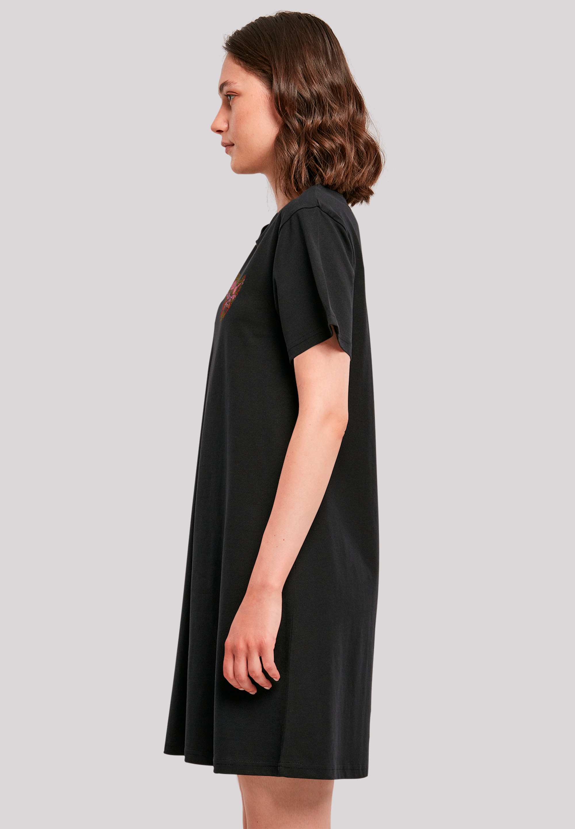 F4NT4STIC Shirtkleid »Flower Heart Bestickt«, Premium Qualität