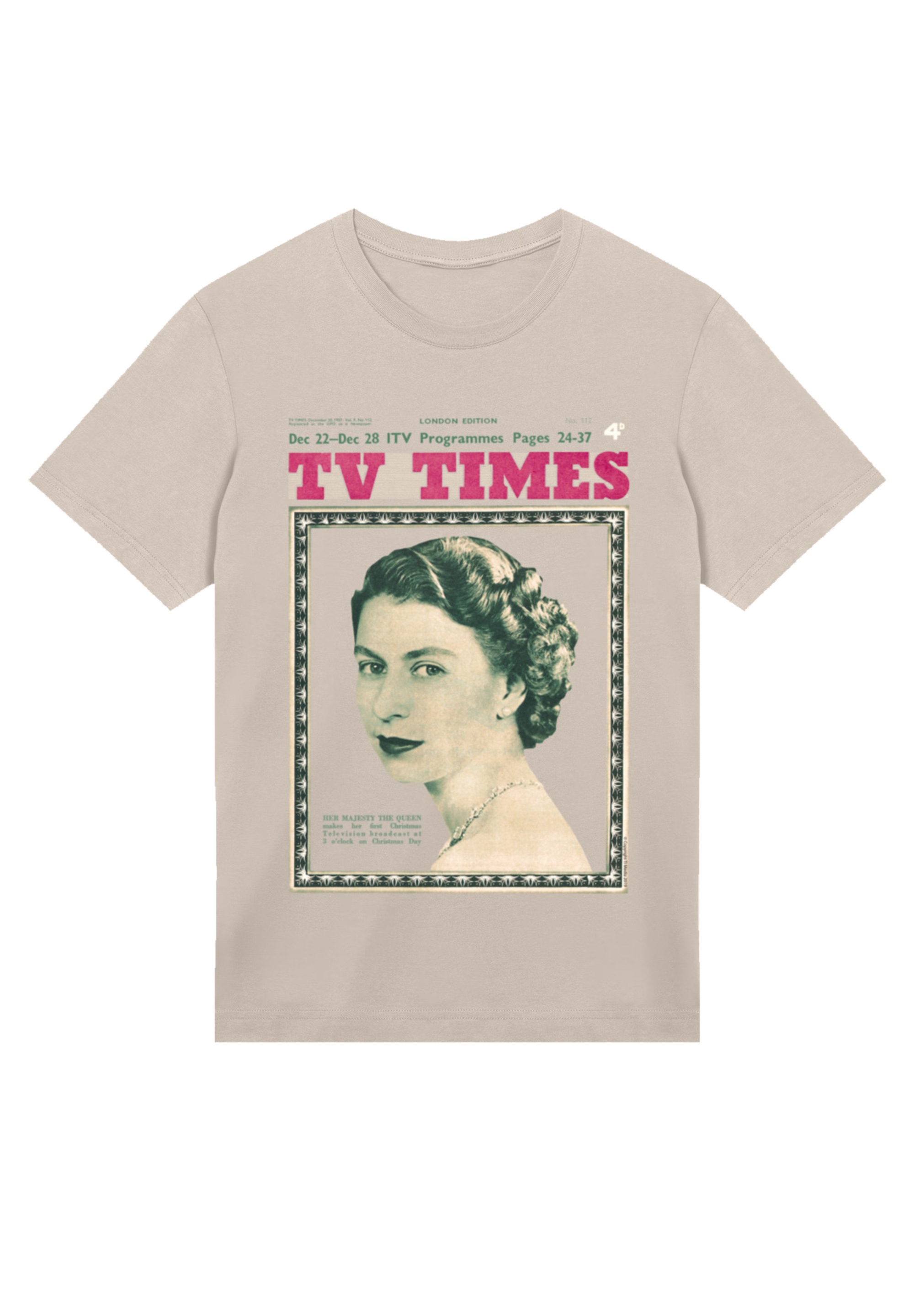 F4NT4STIC T-Shirt "TV Times Queen Elizabeth II 1957 Cover", Premium Qualitä günstig online kaufen