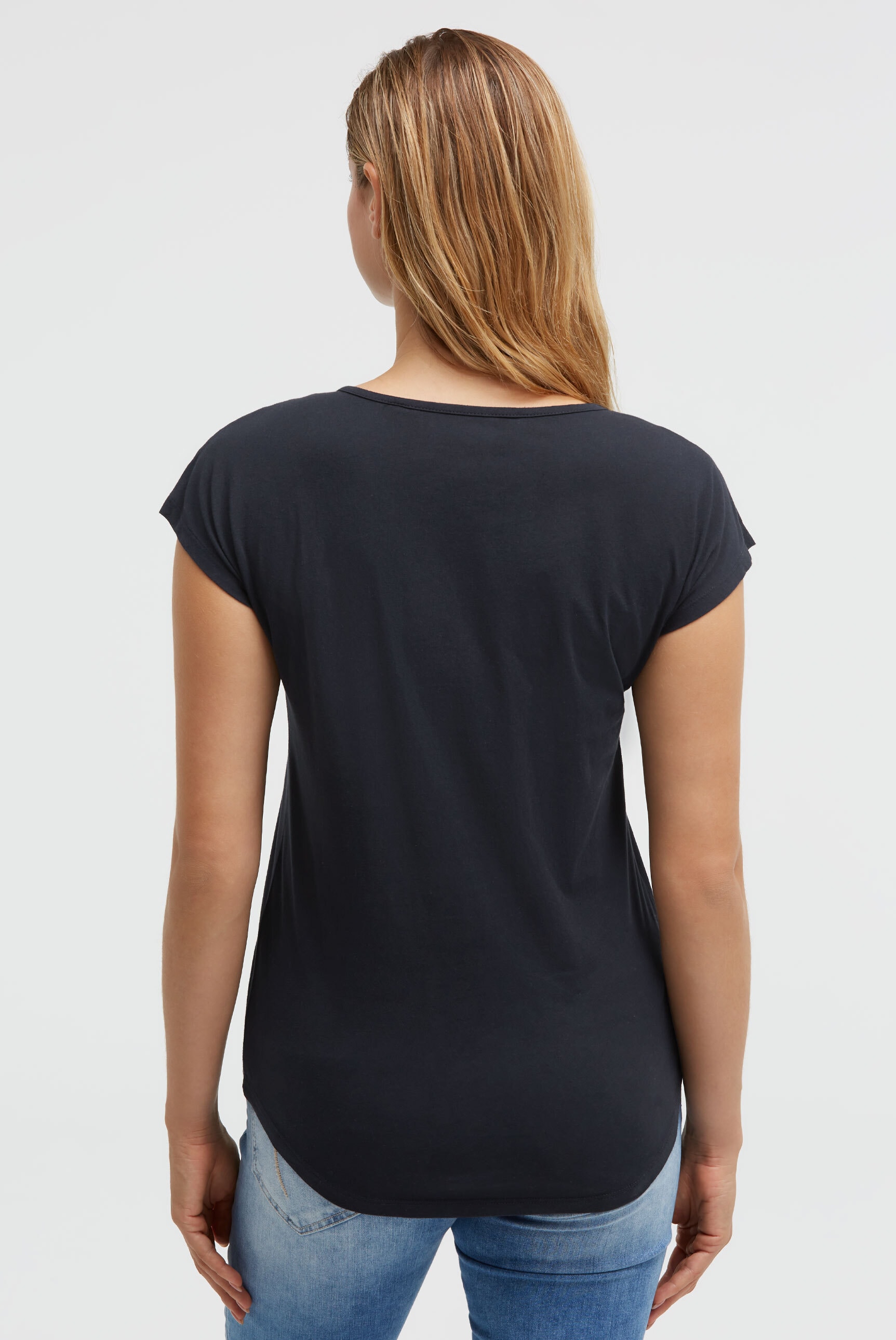 SOCCX Rundhalsshirt mit überschnittenen Schultern