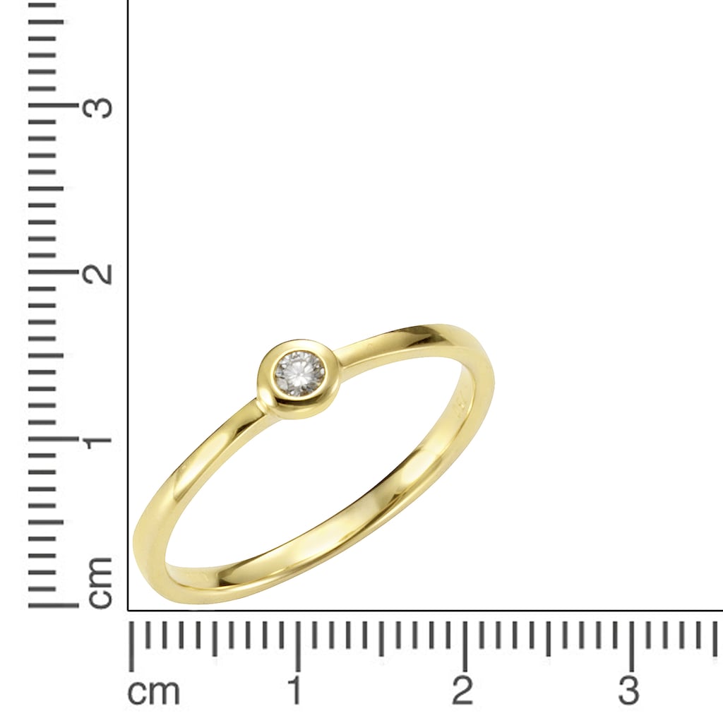 Orolino Fingerring »585/- Gelbgold Brillant«