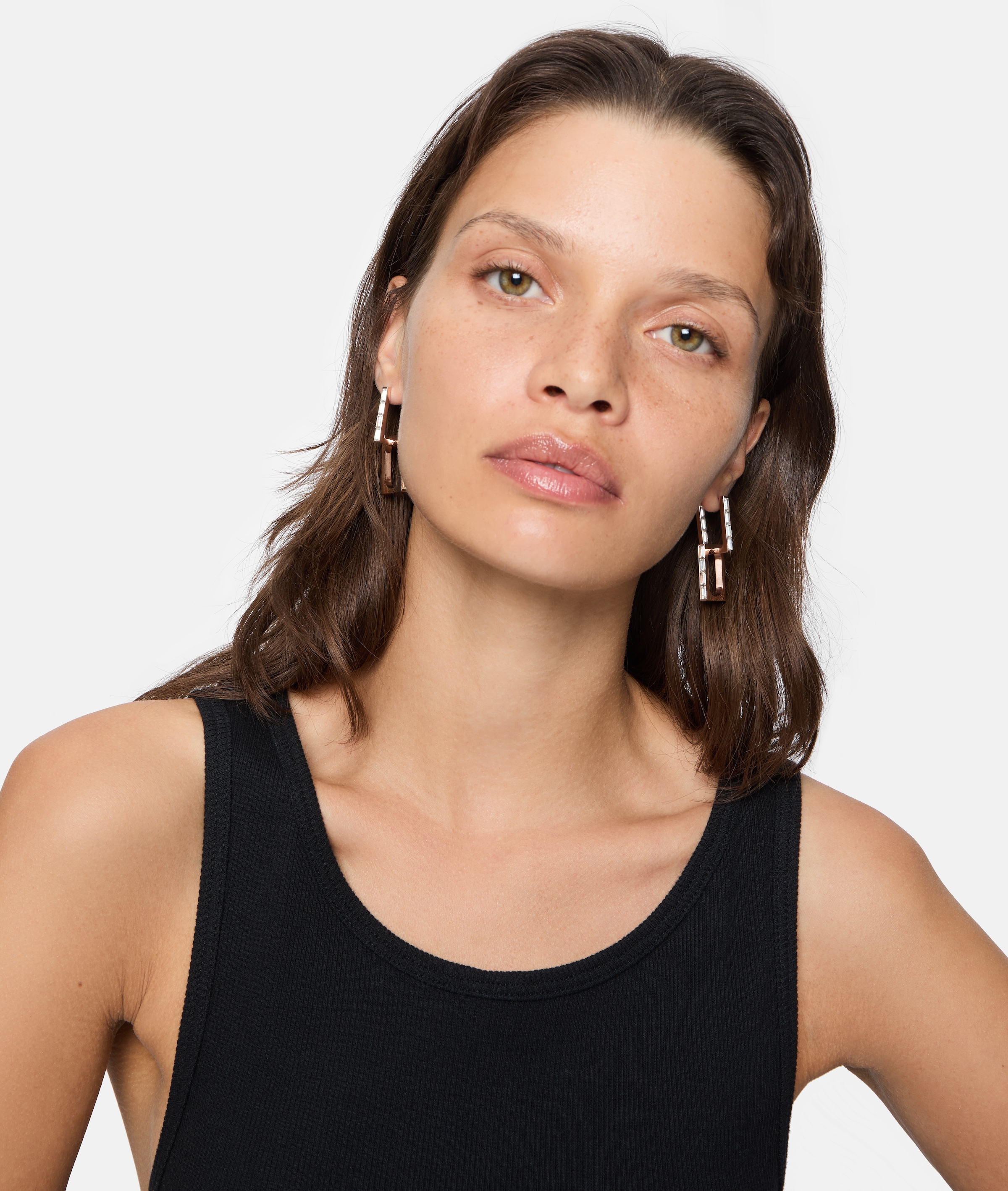 Liebeskind Berlin Paar Creolen »Schmuck Geschenk Edelstahl Ohrringe Sparkling Link, LJ-1464, LJ-1465«, mit Zirkonia (synth.)