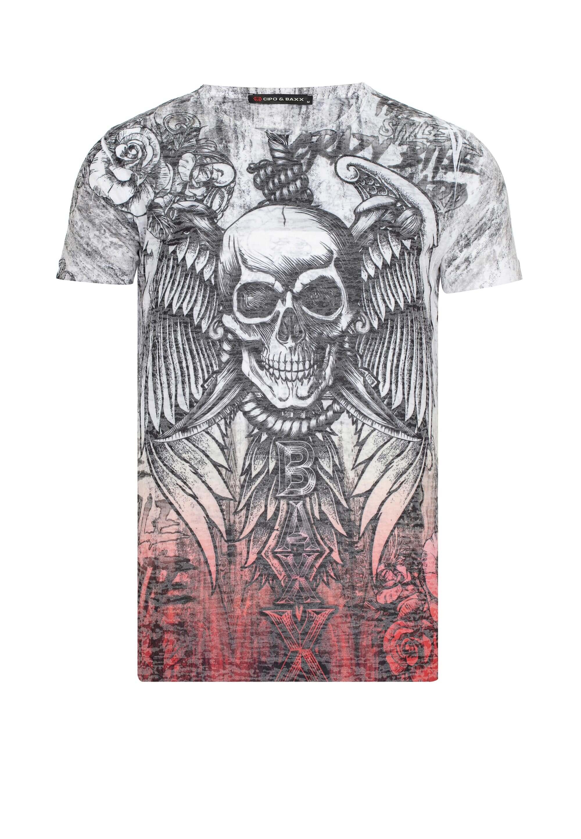Cipo & Baxx T-Shirt im Antique Look