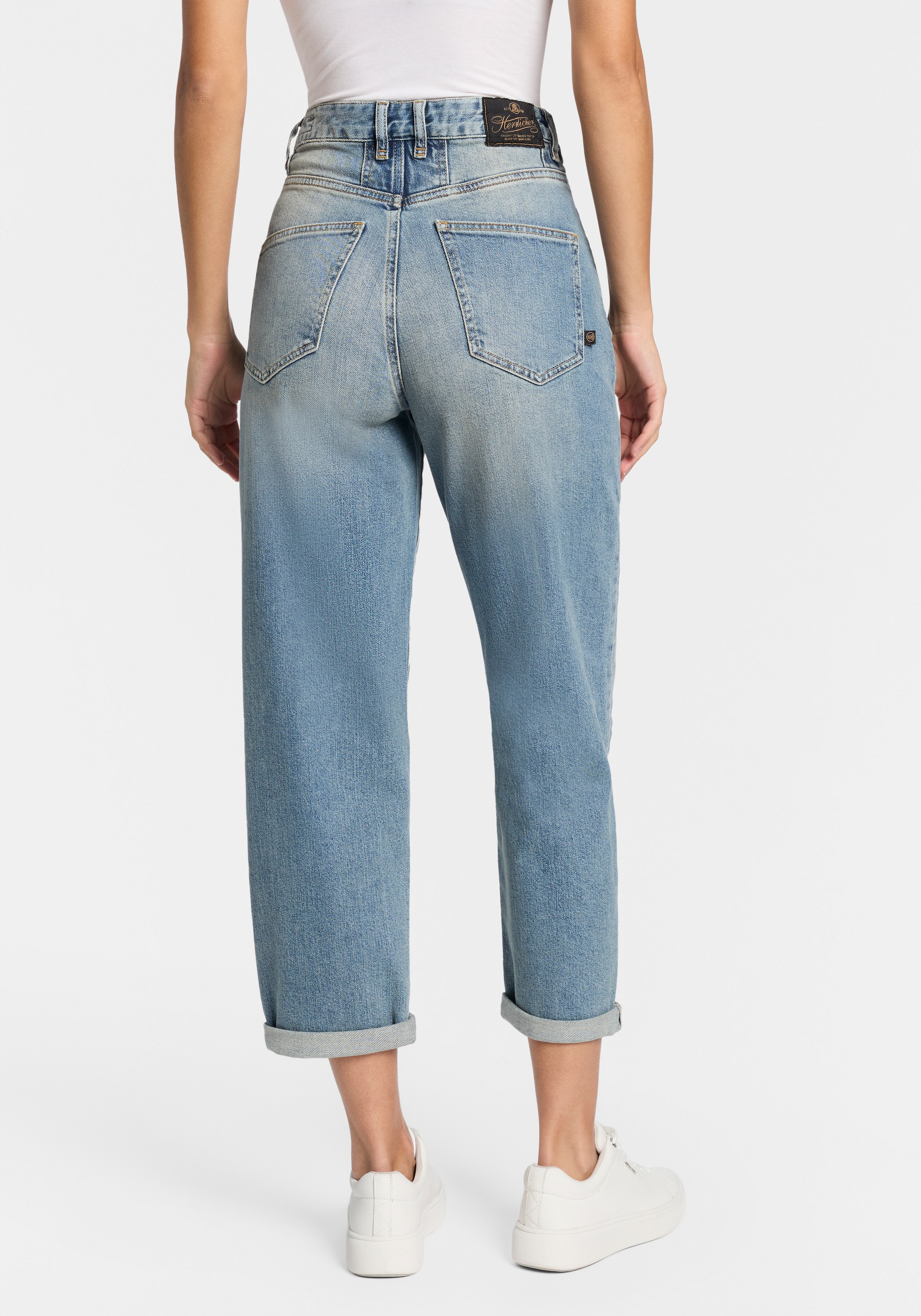 Herrlicher Loose-fit-Jeans »Brooke Denim« in 7/8-Länge mit Umschlagsaum