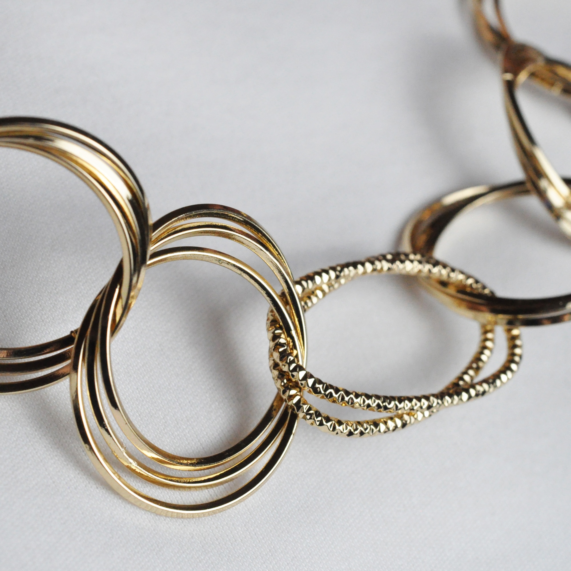 Steuer Collierkettchen »Collier aus Ringen goldfarben«