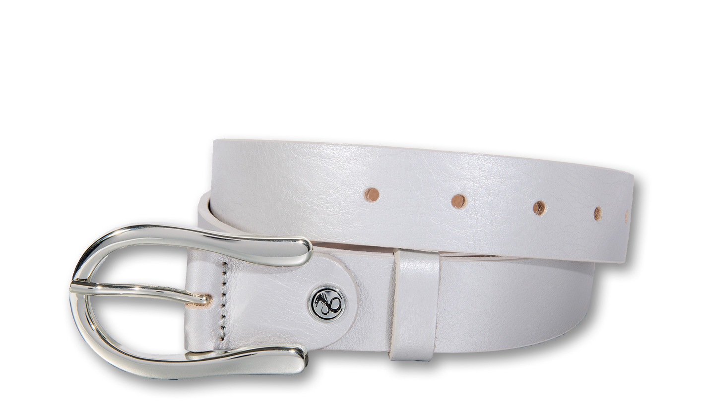 Silbergift Ledergürtel "Ledergürtel mit eleganter Silberschließe in Hufeise günstig online kaufen