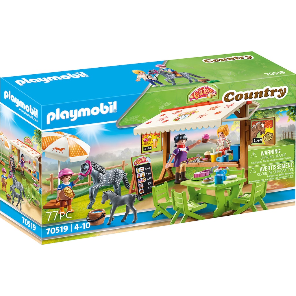 Playmobil® Konstruktions-Spielset »Pony-Café (70519), Country«, (77 St.), Made in Germany