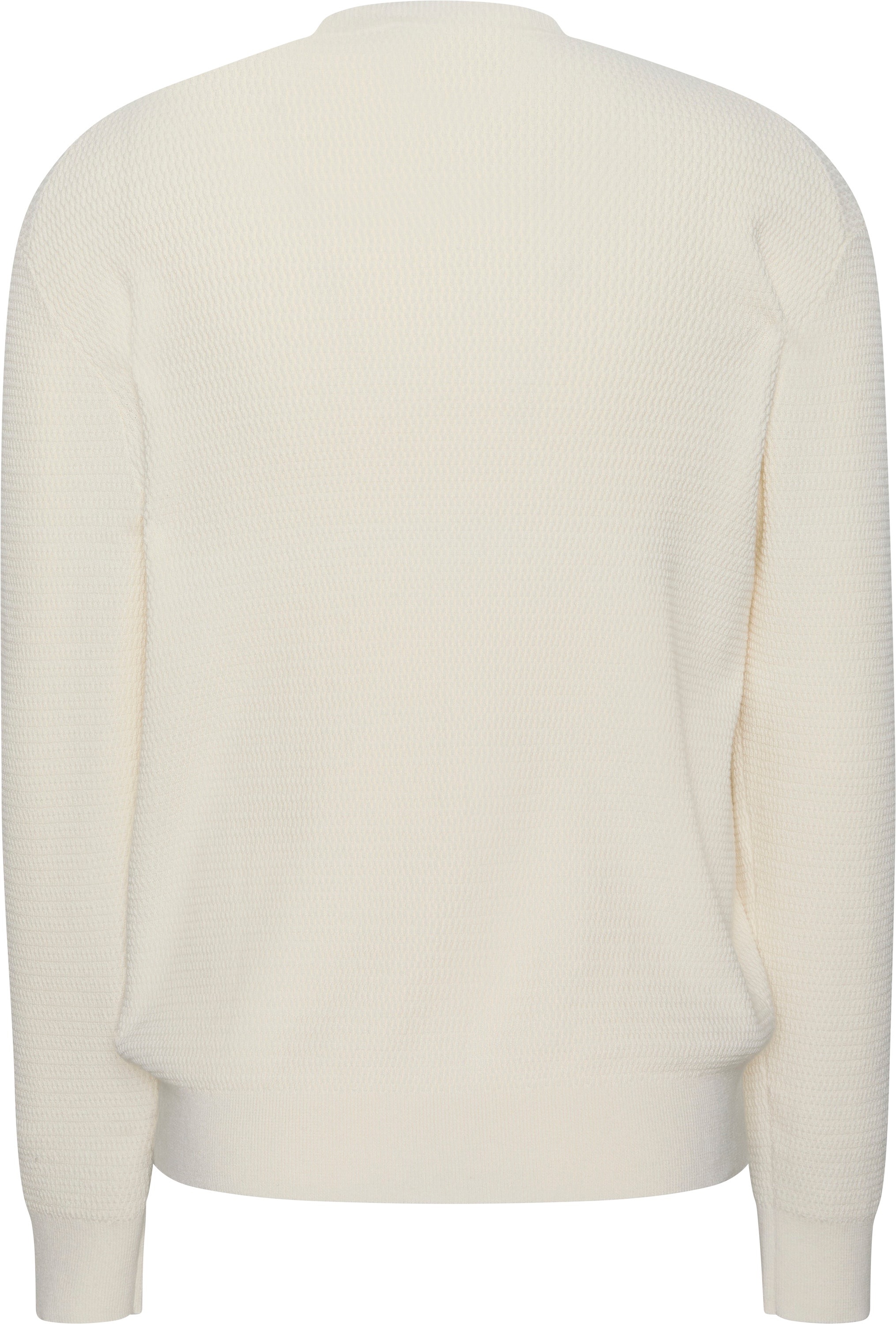 Calvin Klein Strickpullover »LS TXTR CTTN CRWNK S«, Mit Rundhalsausschnitt